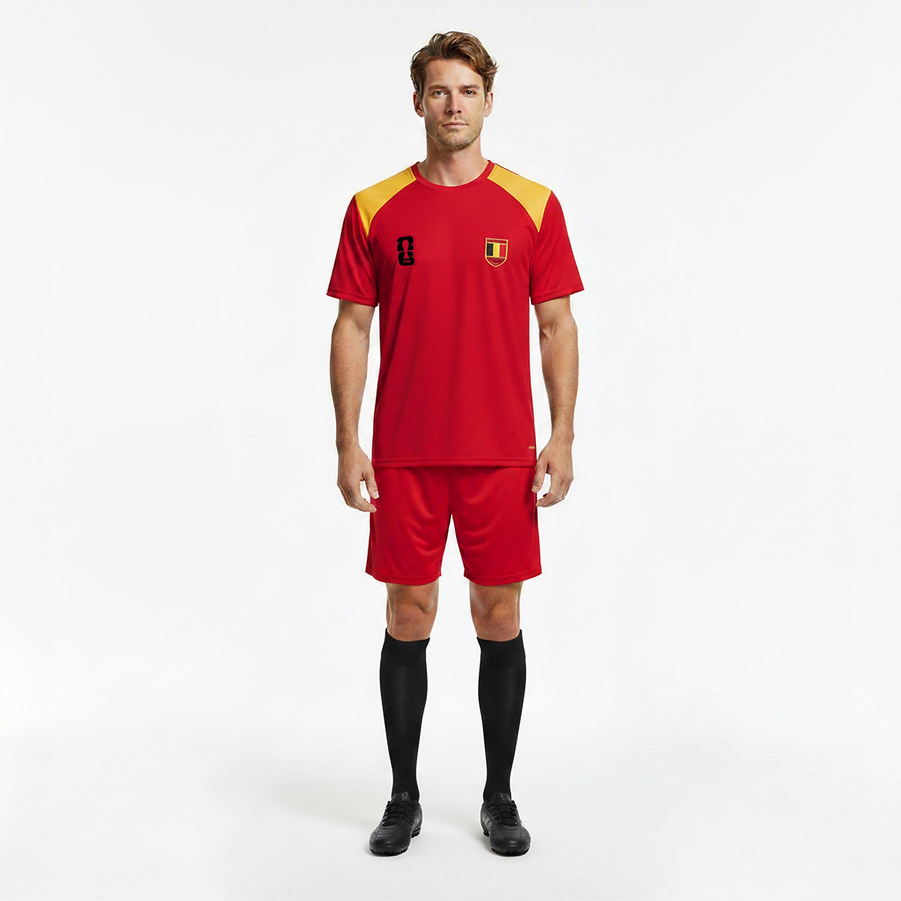 Rot - FIFA - Mens Belgium FIFA World Cup 2026 Short Sleeve T-Shirt - 5