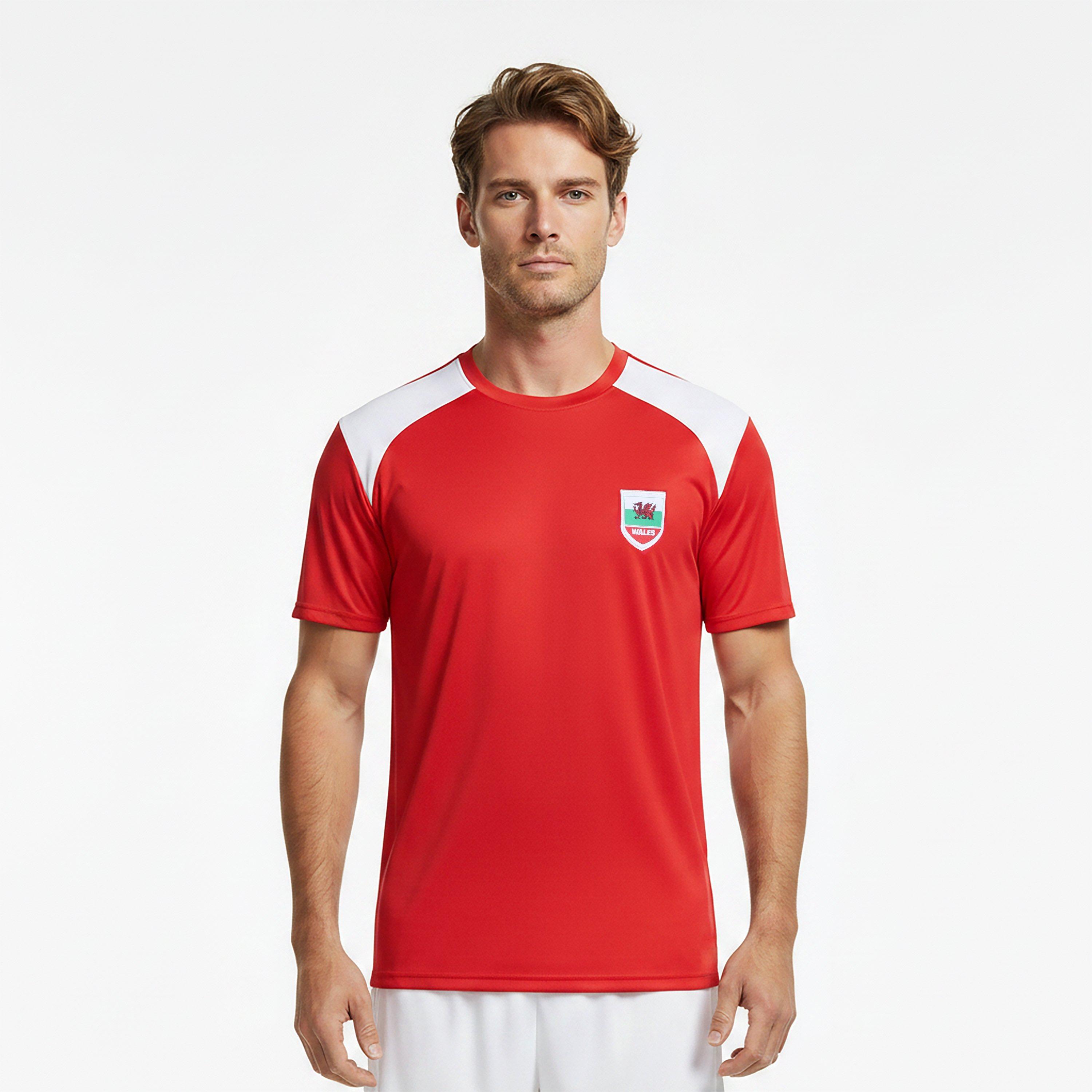 Red - FIFA - Mens Wales Short Sleeve T-Shirt - 3