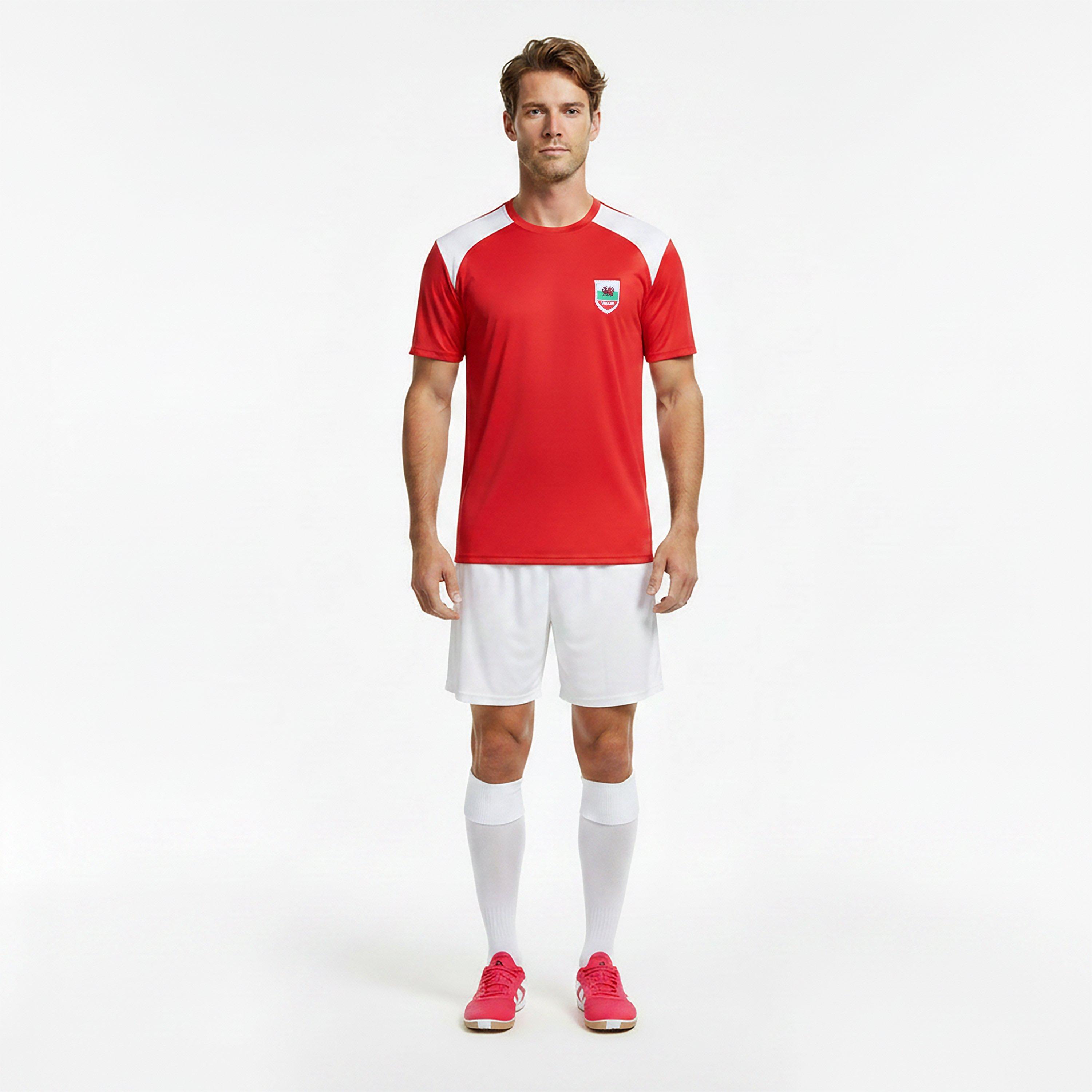 Red - FIFA - Mens Wales Short Sleeve T-Shirt - 5