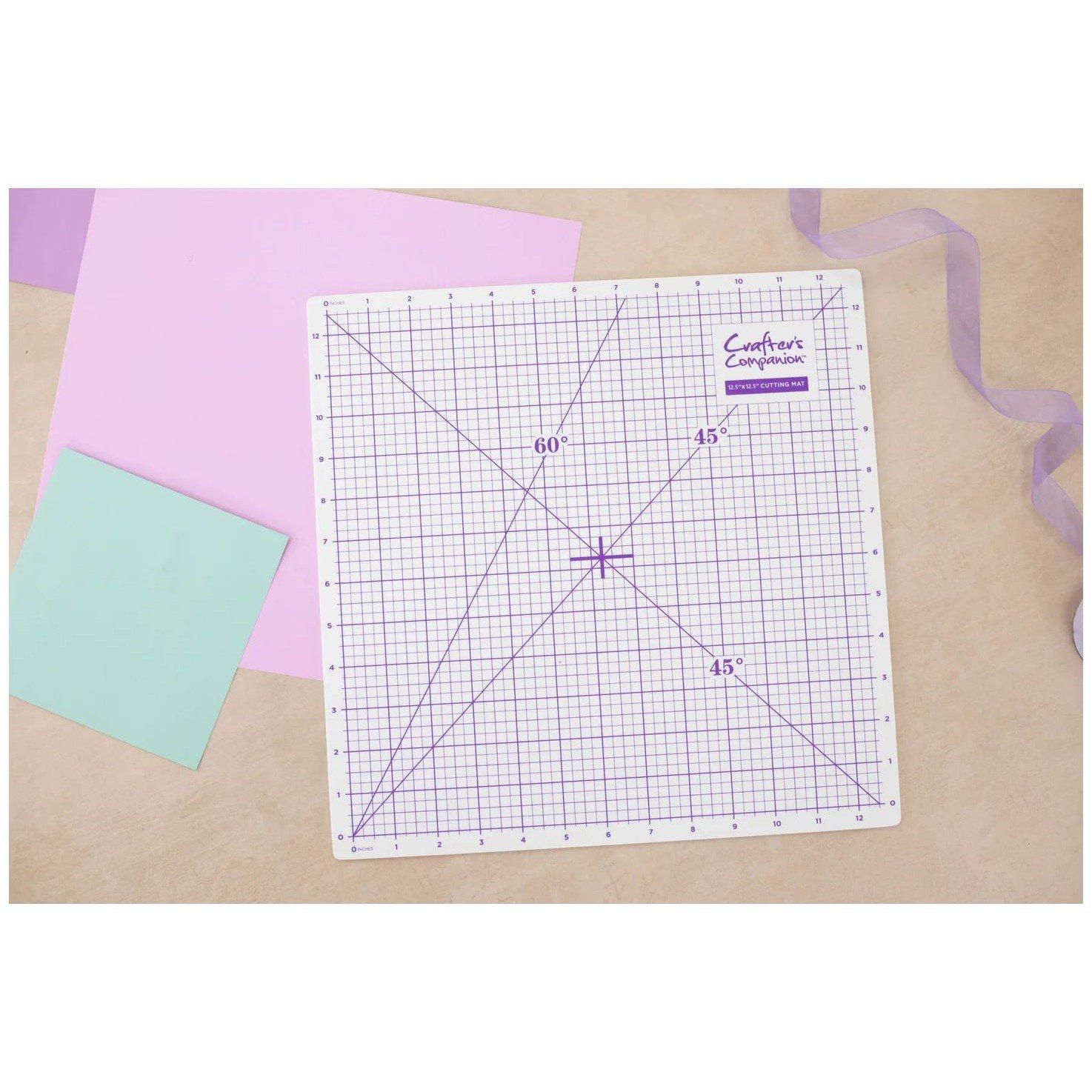 White - Crafters Companion - Cutting Mat – 12.5x12.5” - 2