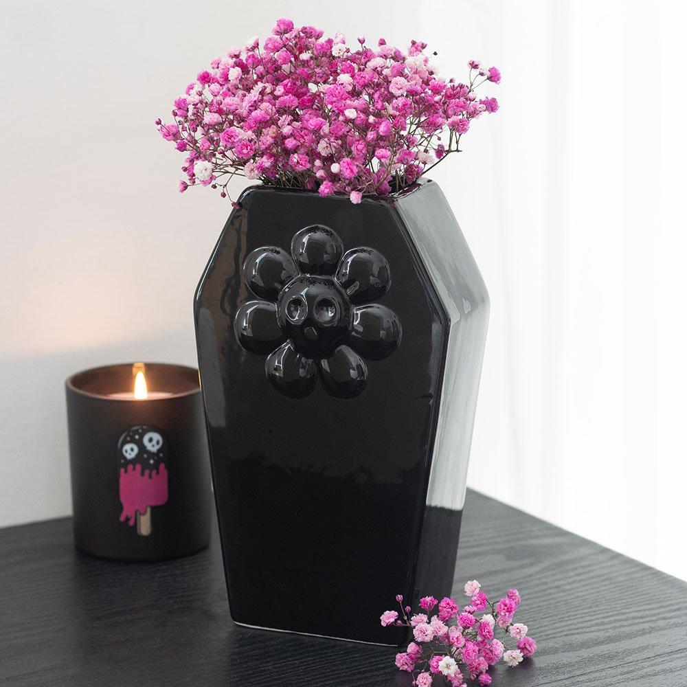 Something Different  Coffin Flower Vase - Black