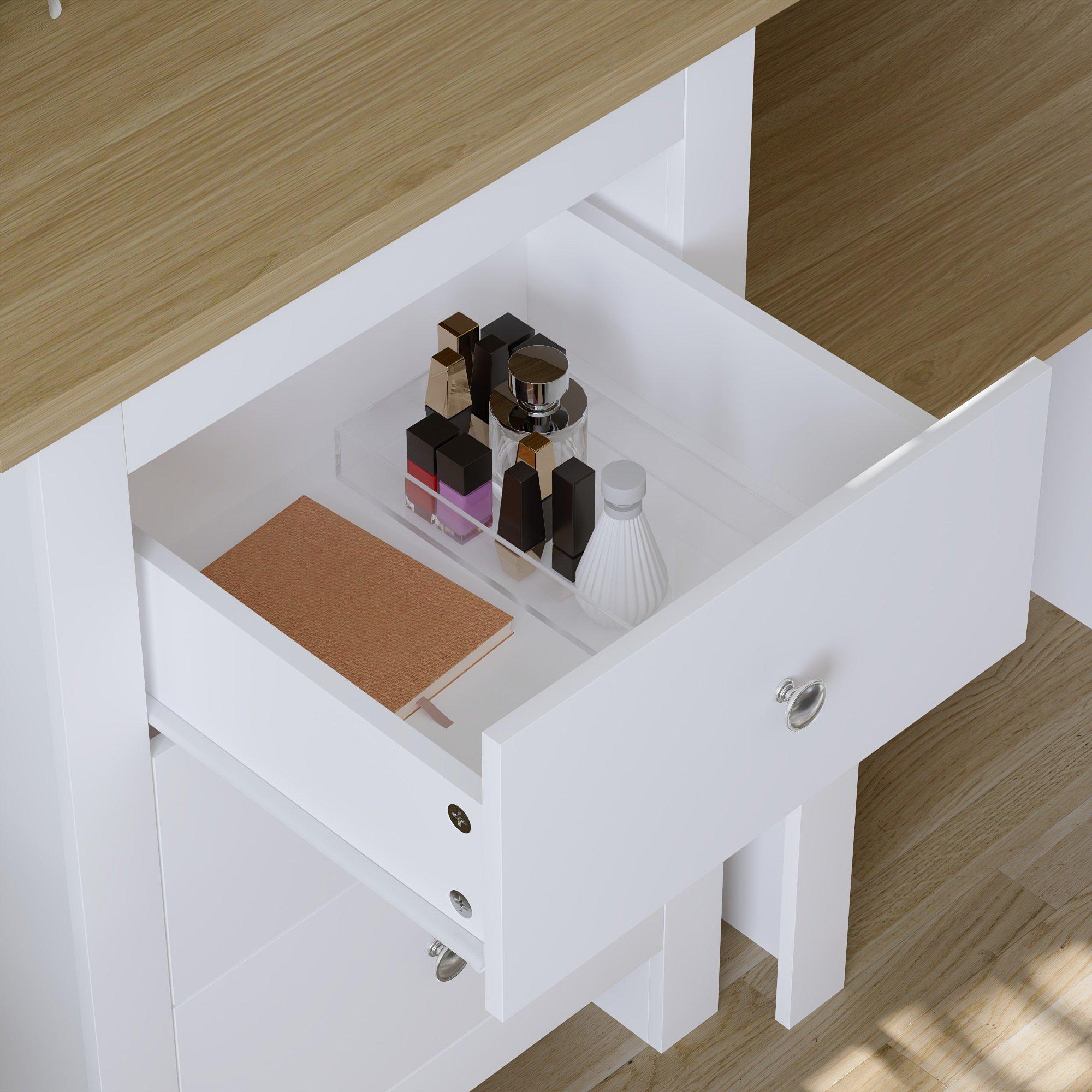 White - Lassic - Vida Designs Arlington Dressing Table Set - 5