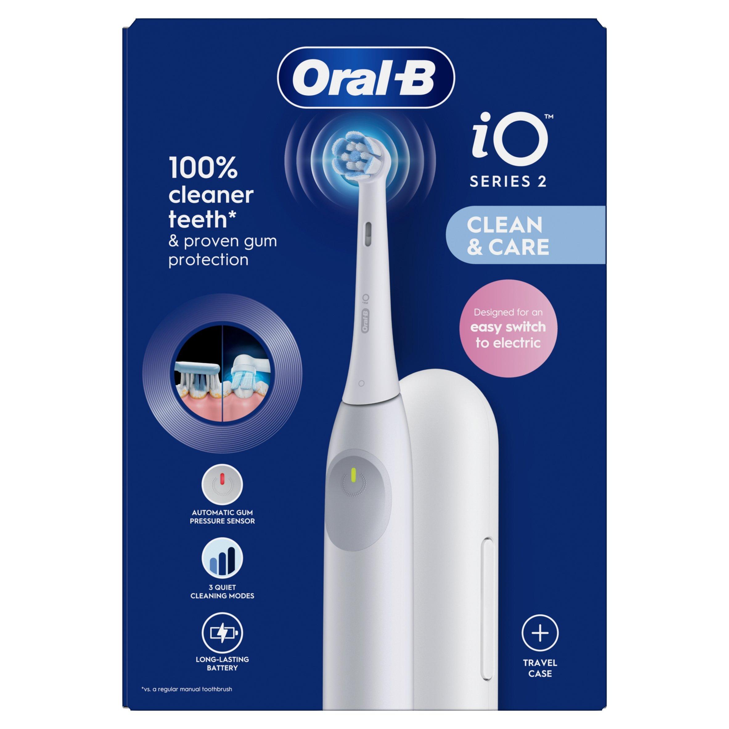 White - Oral B - Oral-B iO2 White Electric Toothbrush + Travel Case - 2