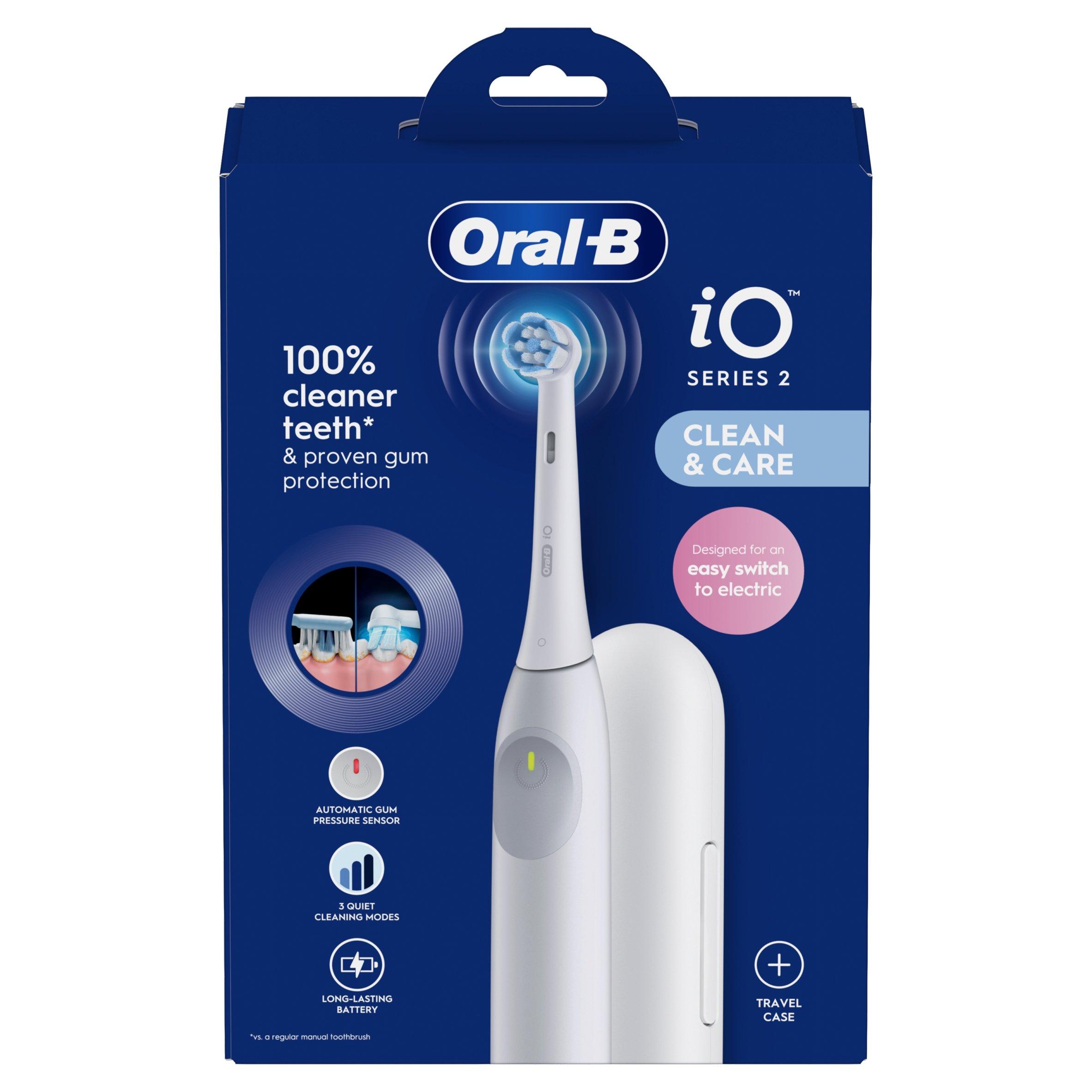White - Oral B - Oral-B iO2 White Electric Toothbrush + Travel Case - 4