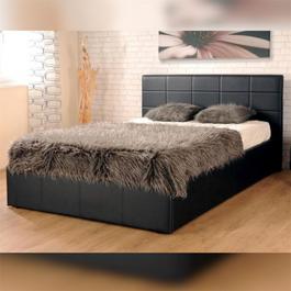 Comfy Living 3ft/4ft6/5ft PU Leather Gas Lift Bed and Mattress