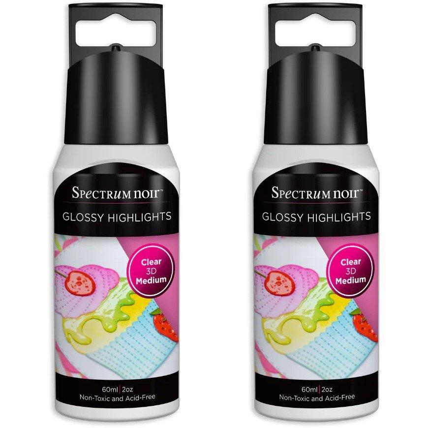 Clear - Crafters Companion - SN-Glossy Highlights-Clear 60ml - Pack of 2 - 1