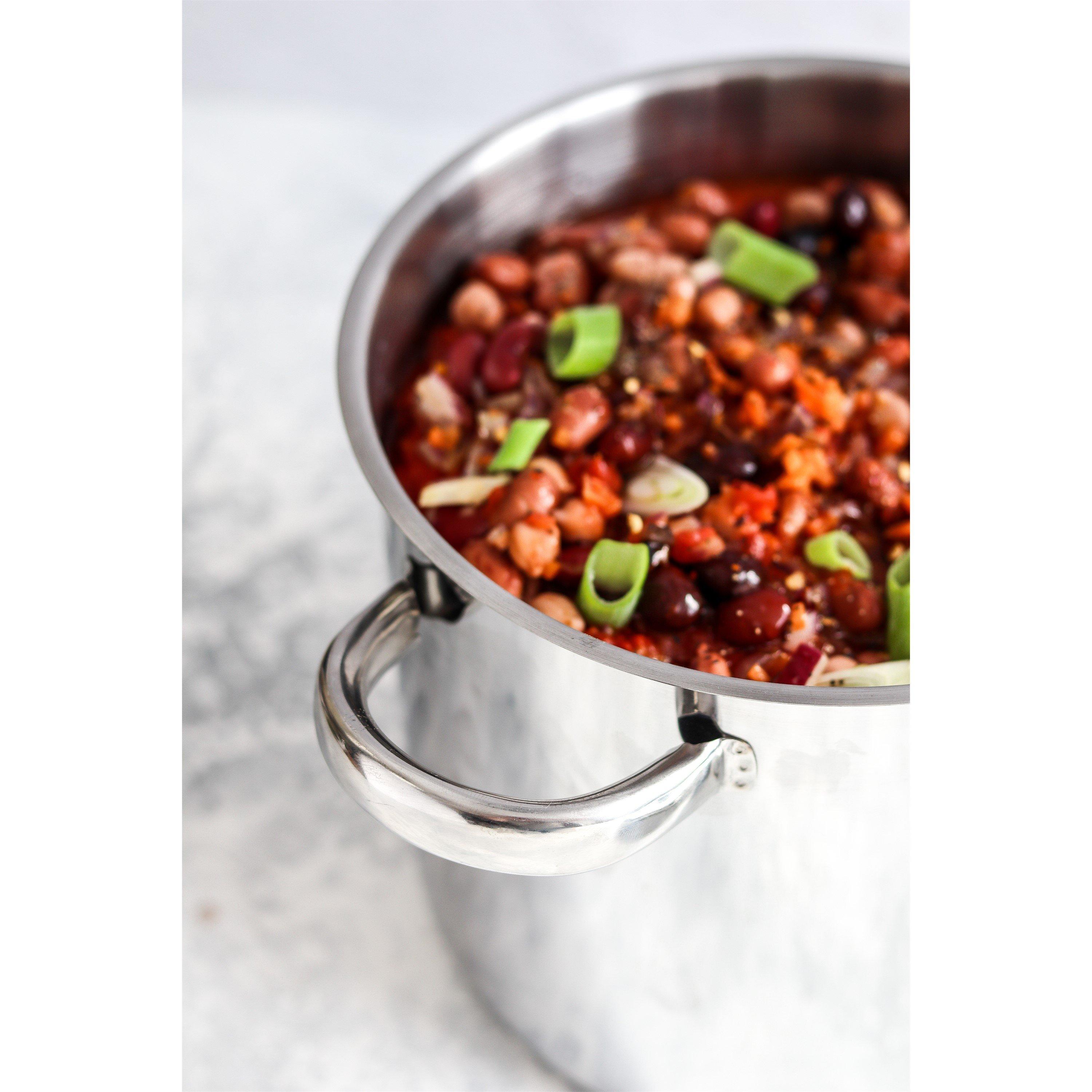 Silver - MasterClass - MasterClass Stainless Steel Stockpot, 7L - 3