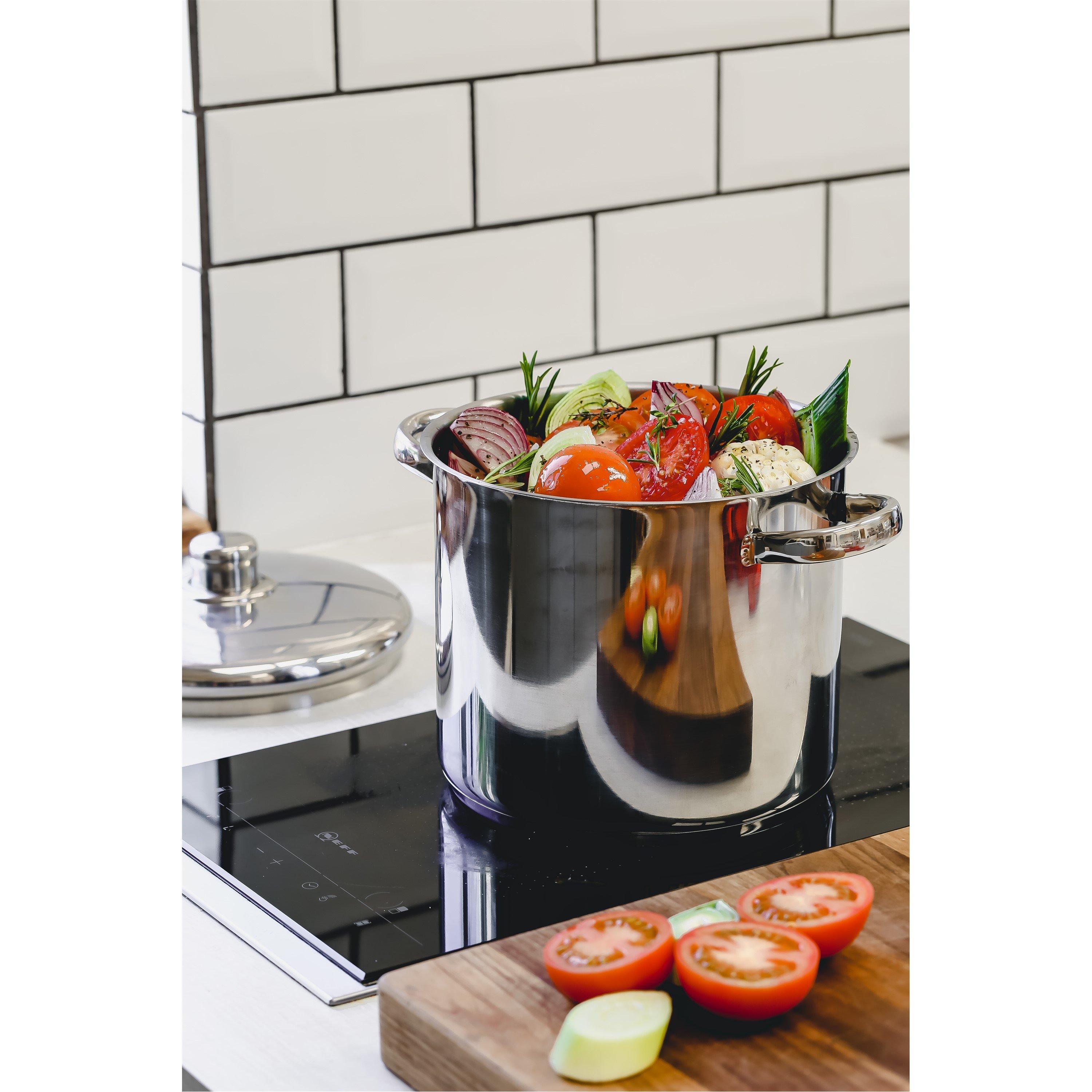 Silver - MasterClass - MasterClass Stainless Steel Stockpot, 7L - 4