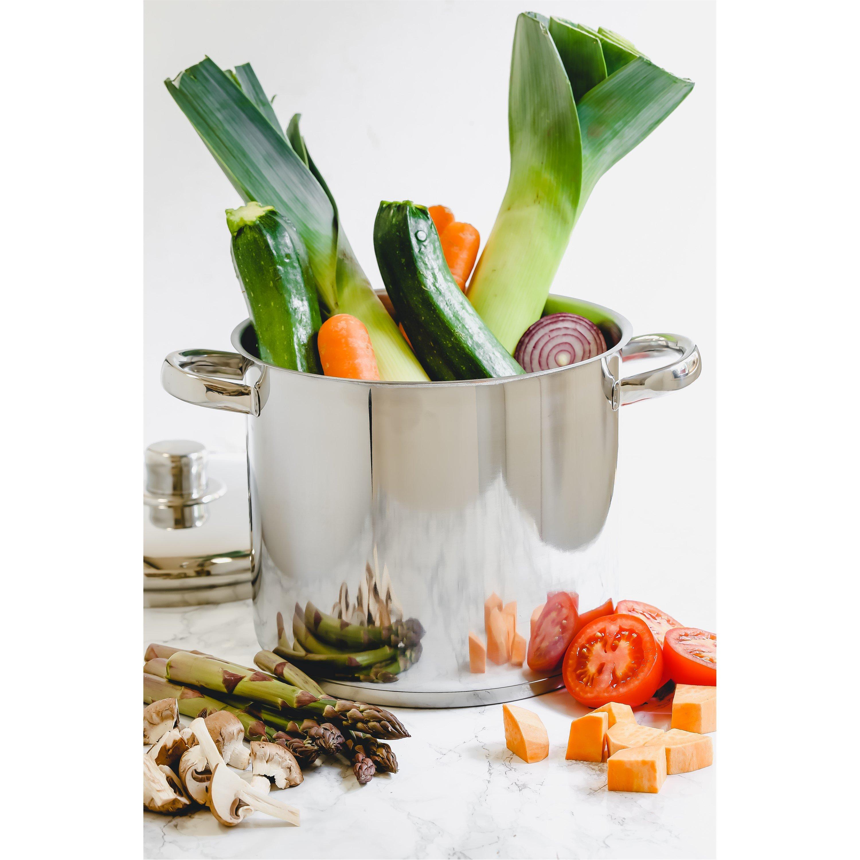 Silver - MasterClass - MasterClass Stainless Steel Stockpot, 7L - 5