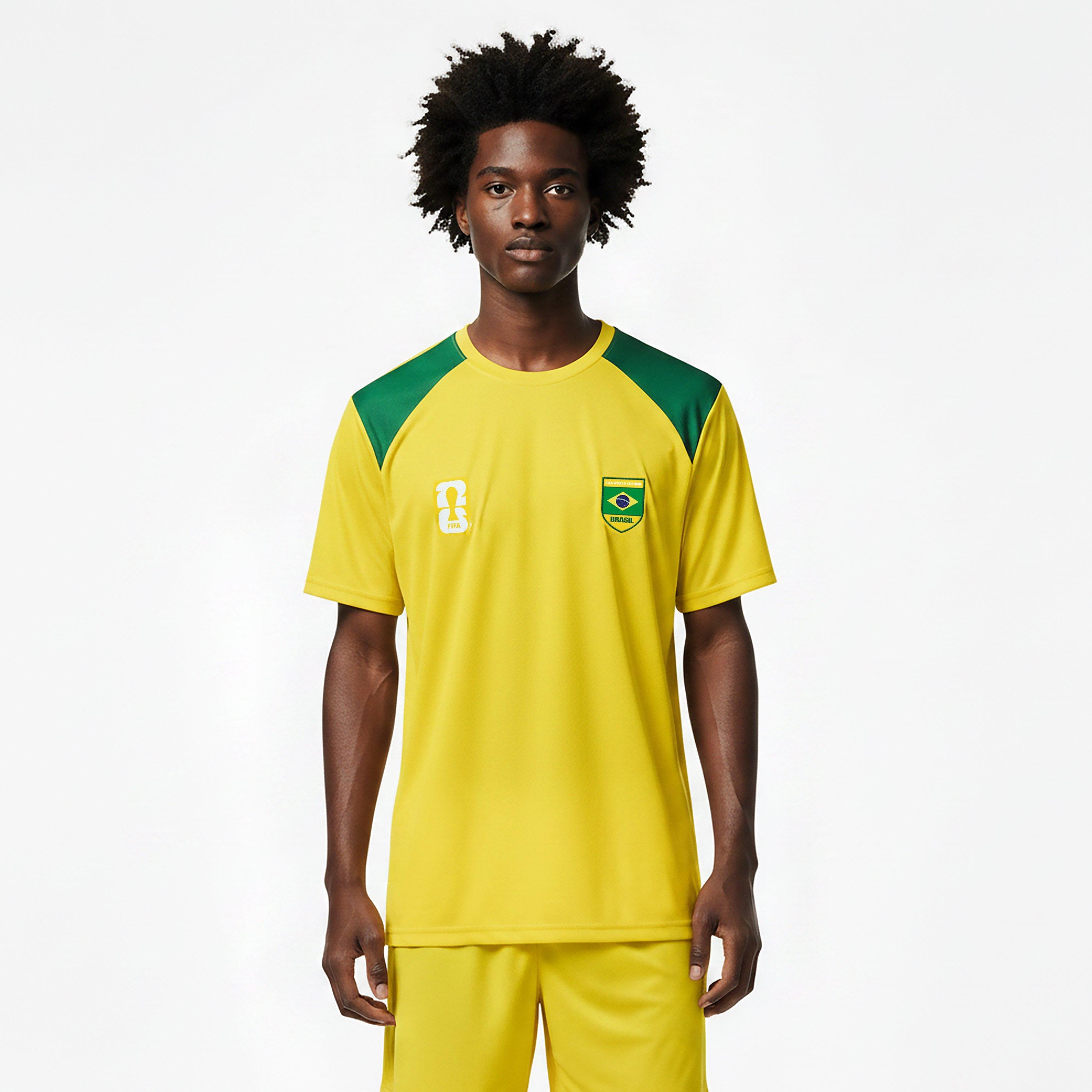 Gelb - FIFA - Mens Brazil FIFA World Cup 2026™ Short Sleeve T-Shirt - 3
