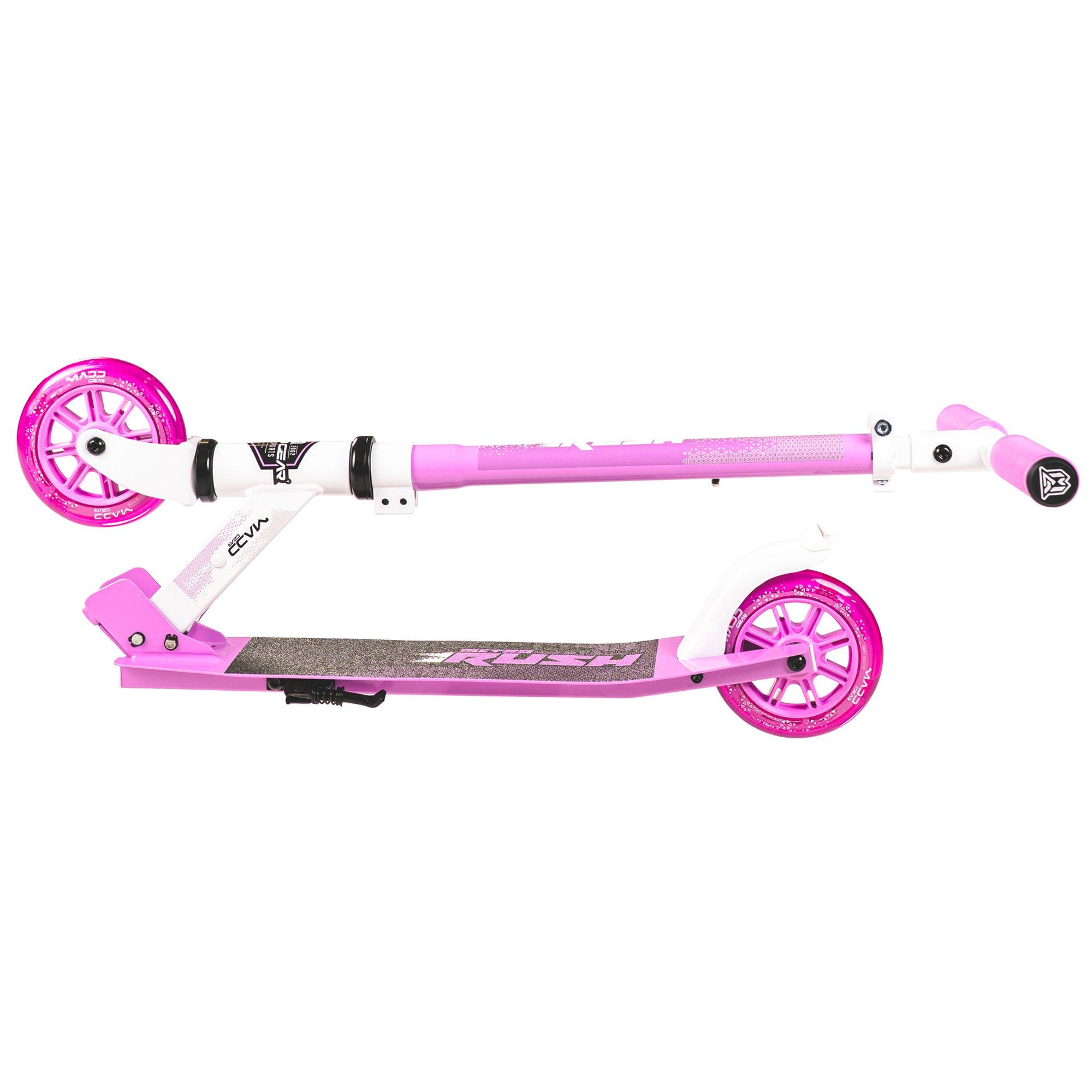White/Purple - Madd Gear - RUSH 125 SCOOTER with LIGHT UP WHEELS - 3