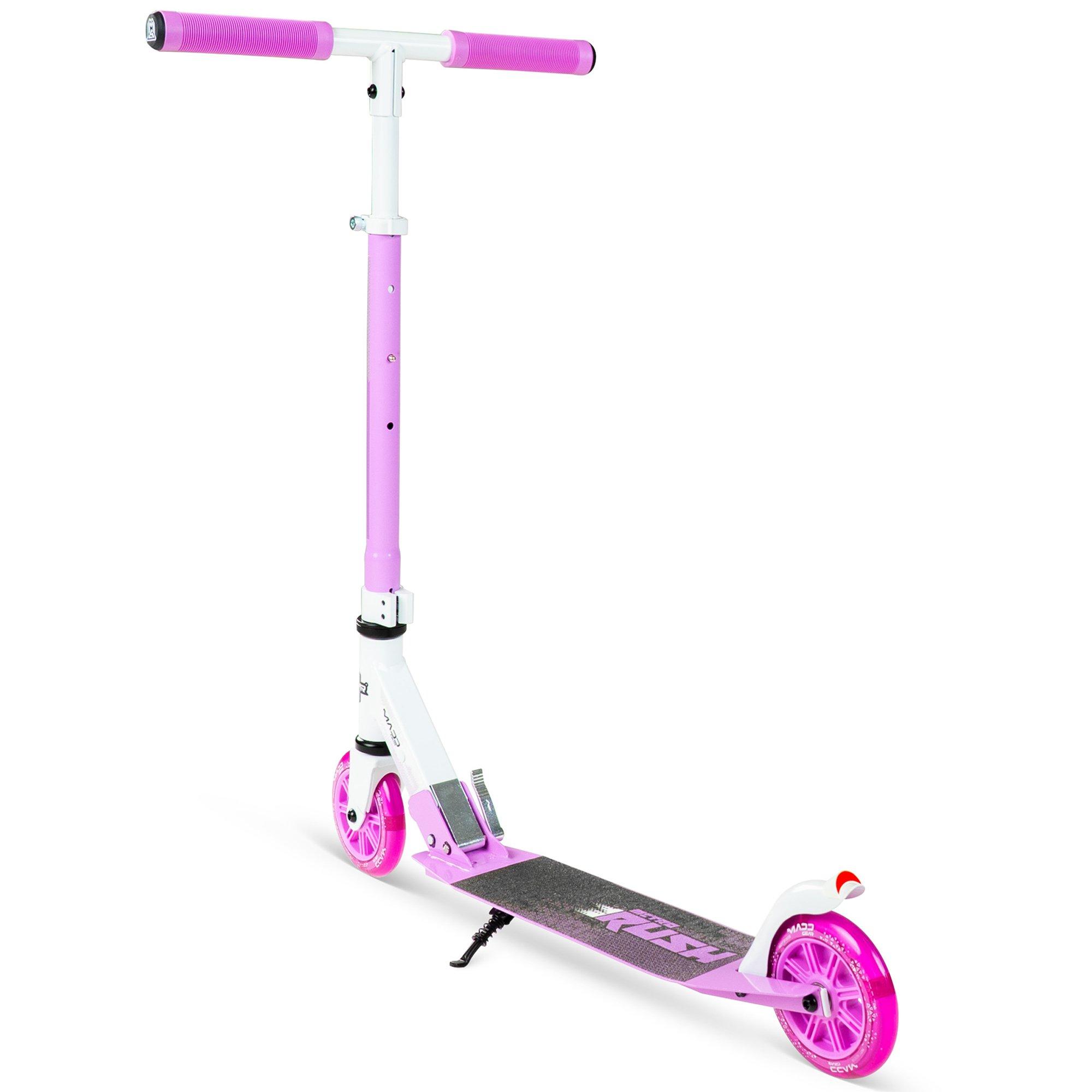 White/Purple - Madd Gear - RUSH 125 SCOOTER with LIGHT UP WHEELS - 6