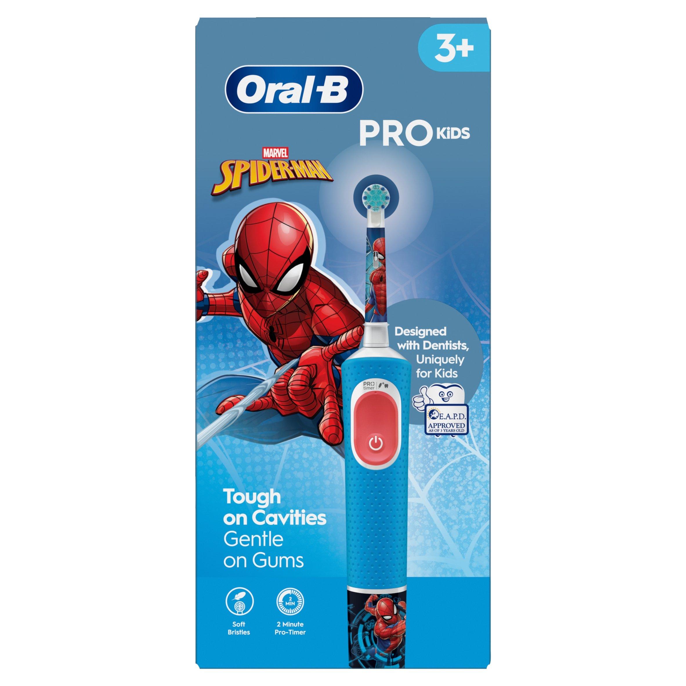 Oral B Oral-B Kids Spiderman Vitality Pro Toothbrush | Sports Direct