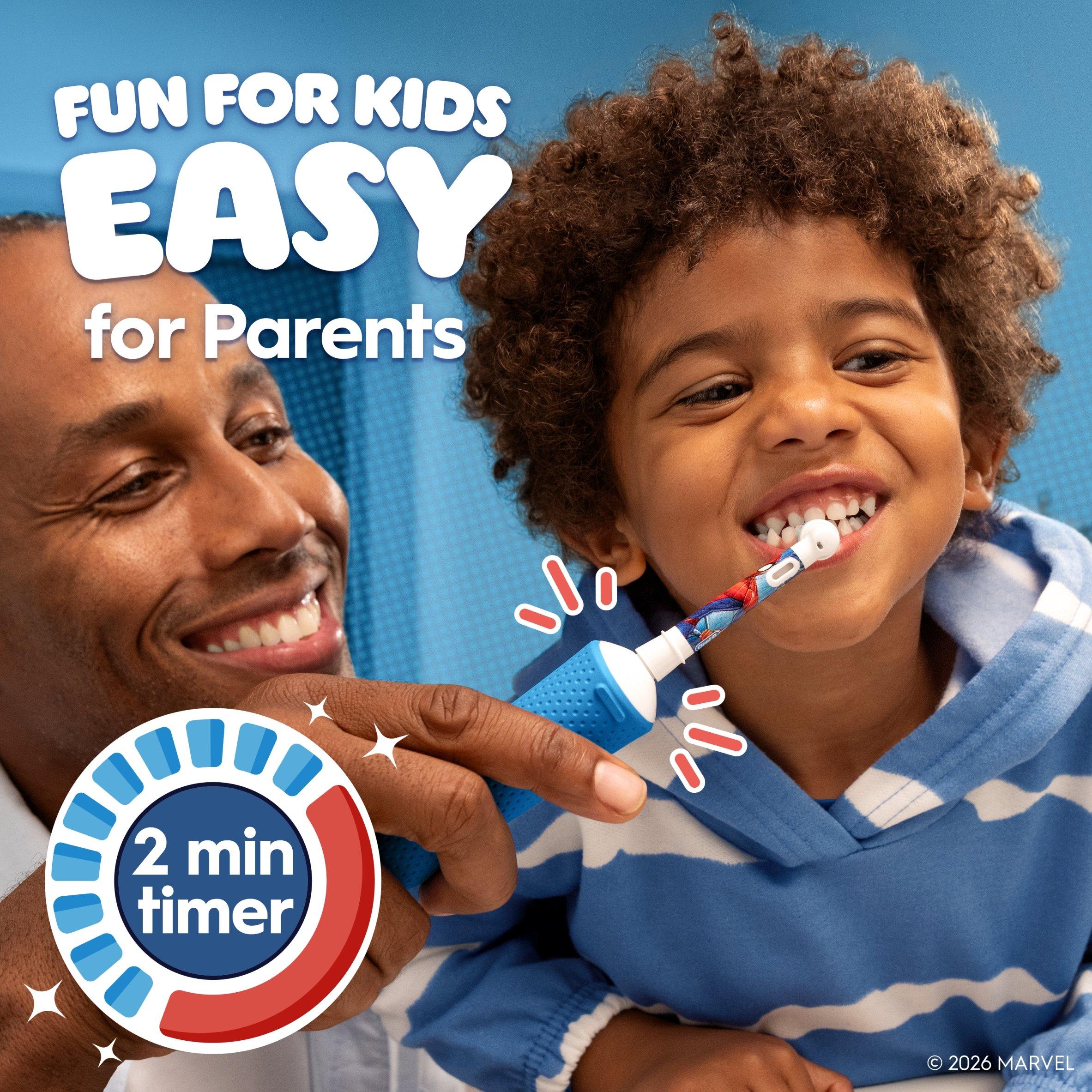 Oral B Oral-B Kids Spiderman Vitality Pro Toothbrush | Sports Direct