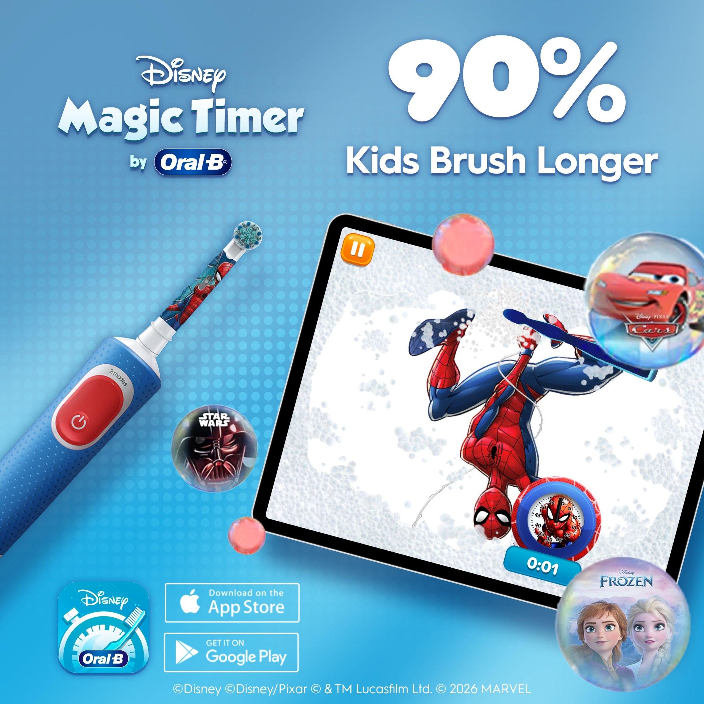 Spiderman Vital - Oral B - Oral-B Kids Spiderman Vitality Pro Toothbrush - 10