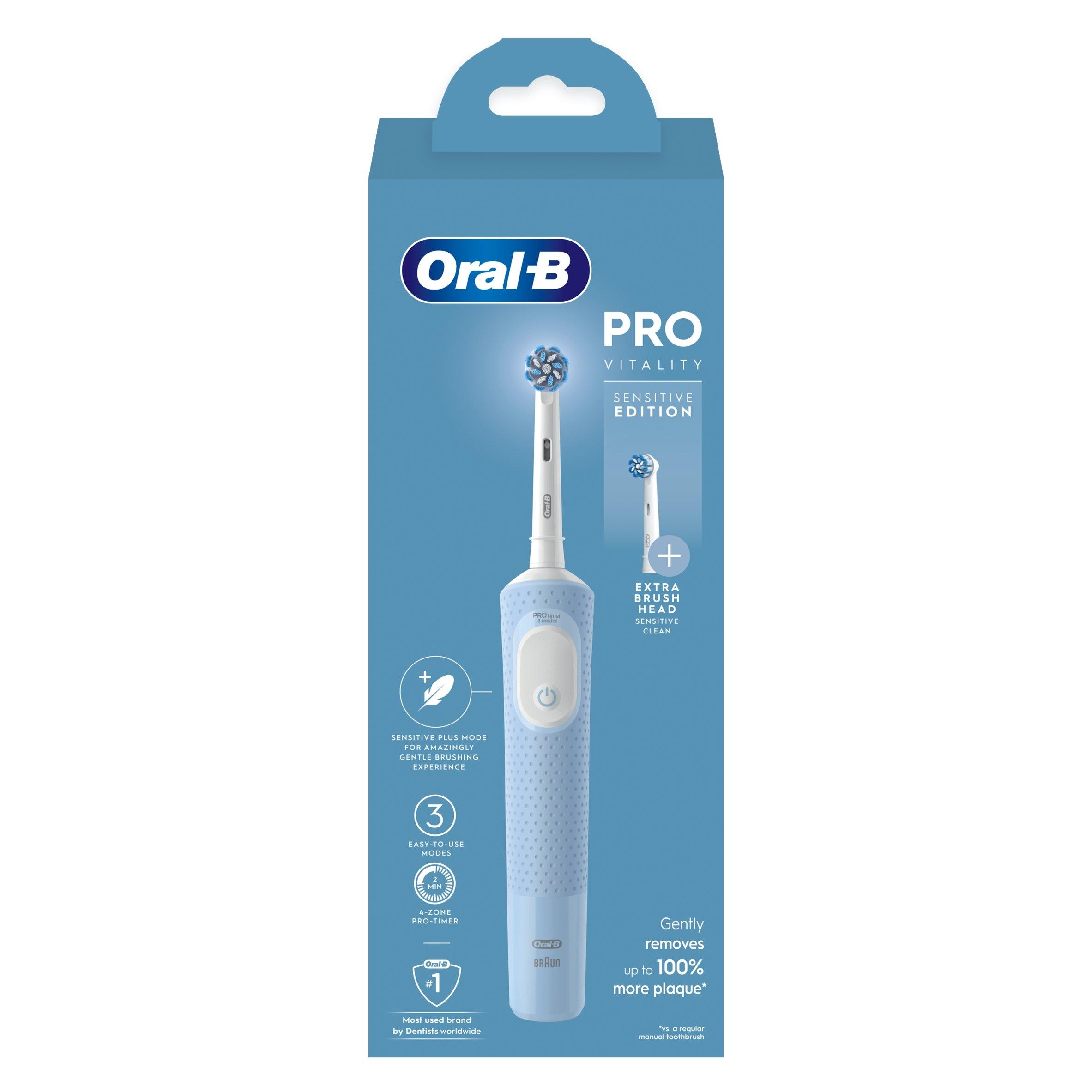 Blue - Oral B - Oral-B Vitality Pro Blue Rechargeable Toothbrush - 4