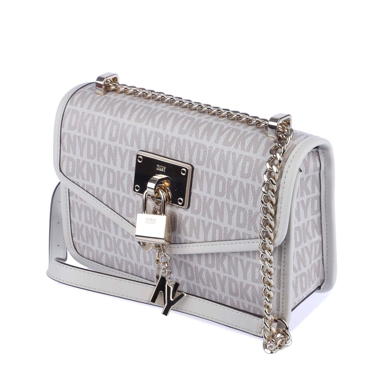 Brown - DKNY - Elissa Sm Flap Shoulder Bag - 3