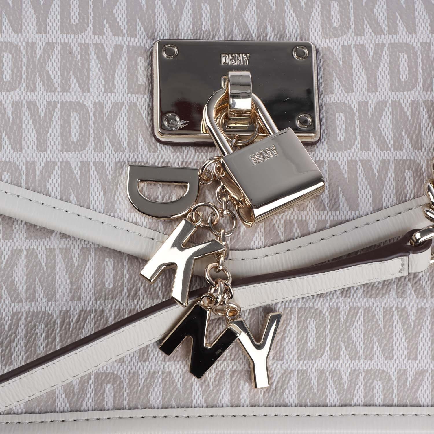 Brown - DKNY - Elissa Sm Flap Shoulder Bag - 4