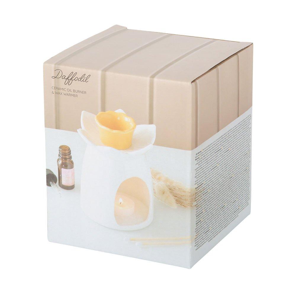 White - Something Different - White Daffodil Oil Burner and Wax Warmer - 5