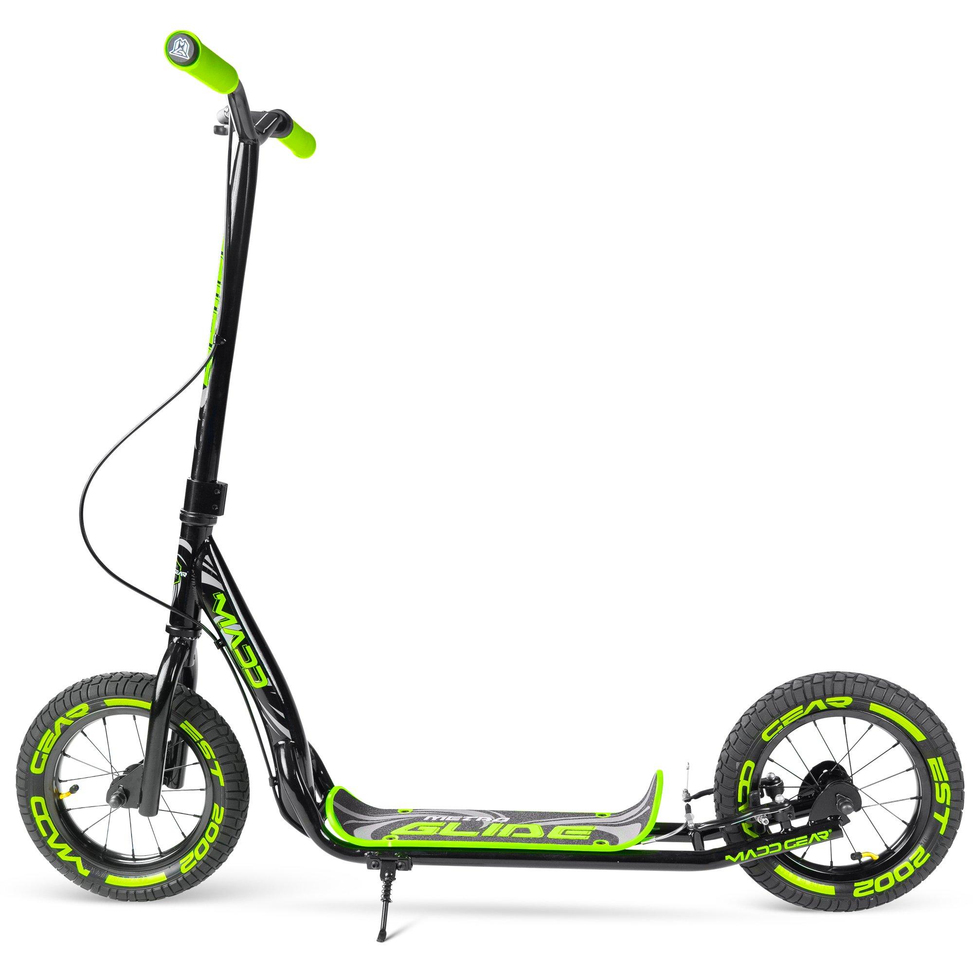 Black/Lime - Madd Gear - METRO GLIDE SCOOTER AIR TYRES FOR A SMOOTH RIDE - 2