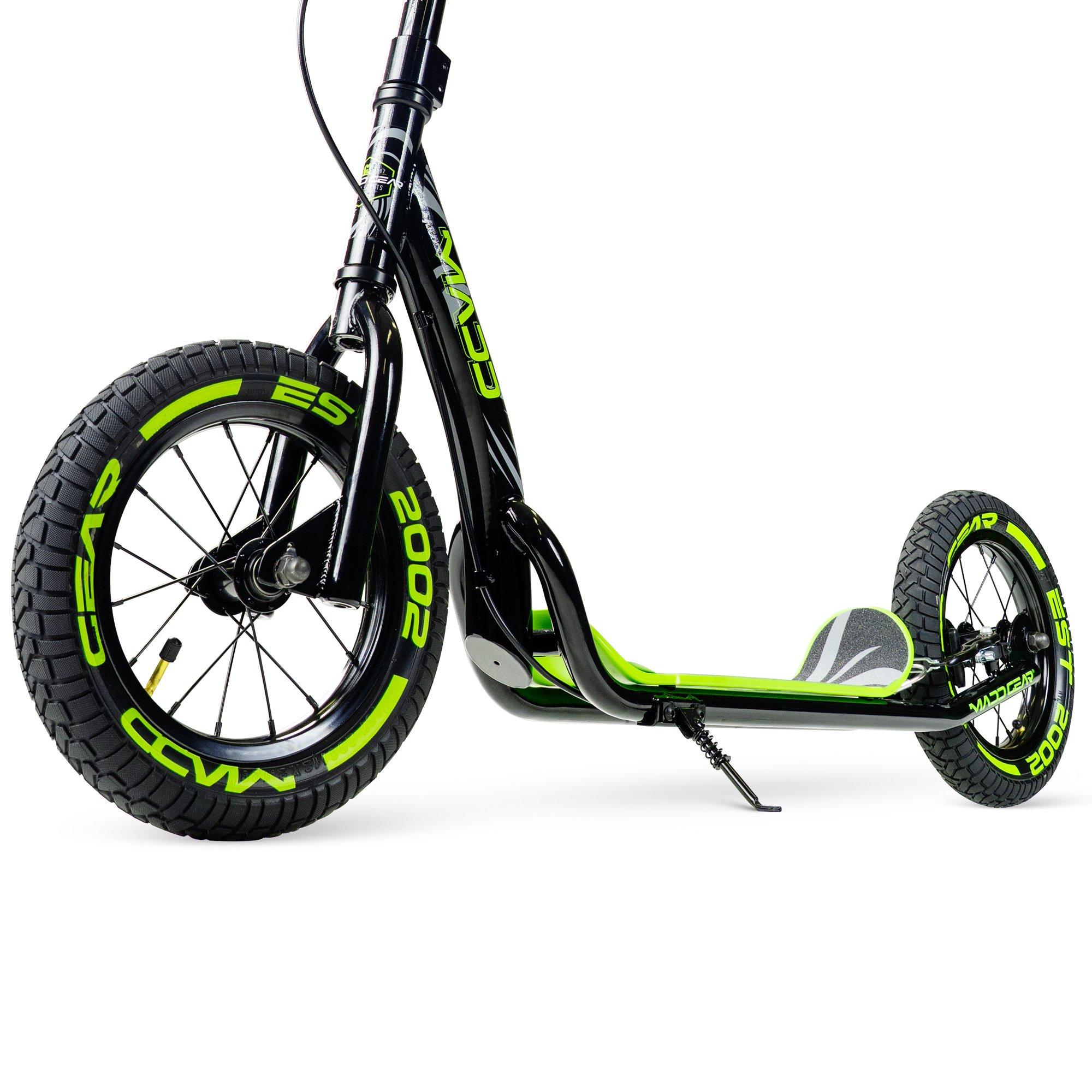 Black/Lime - Madd Gear - METRO GLIDE SCOOTER AIR TYRES FOR A SMOOTH RIDE - 5