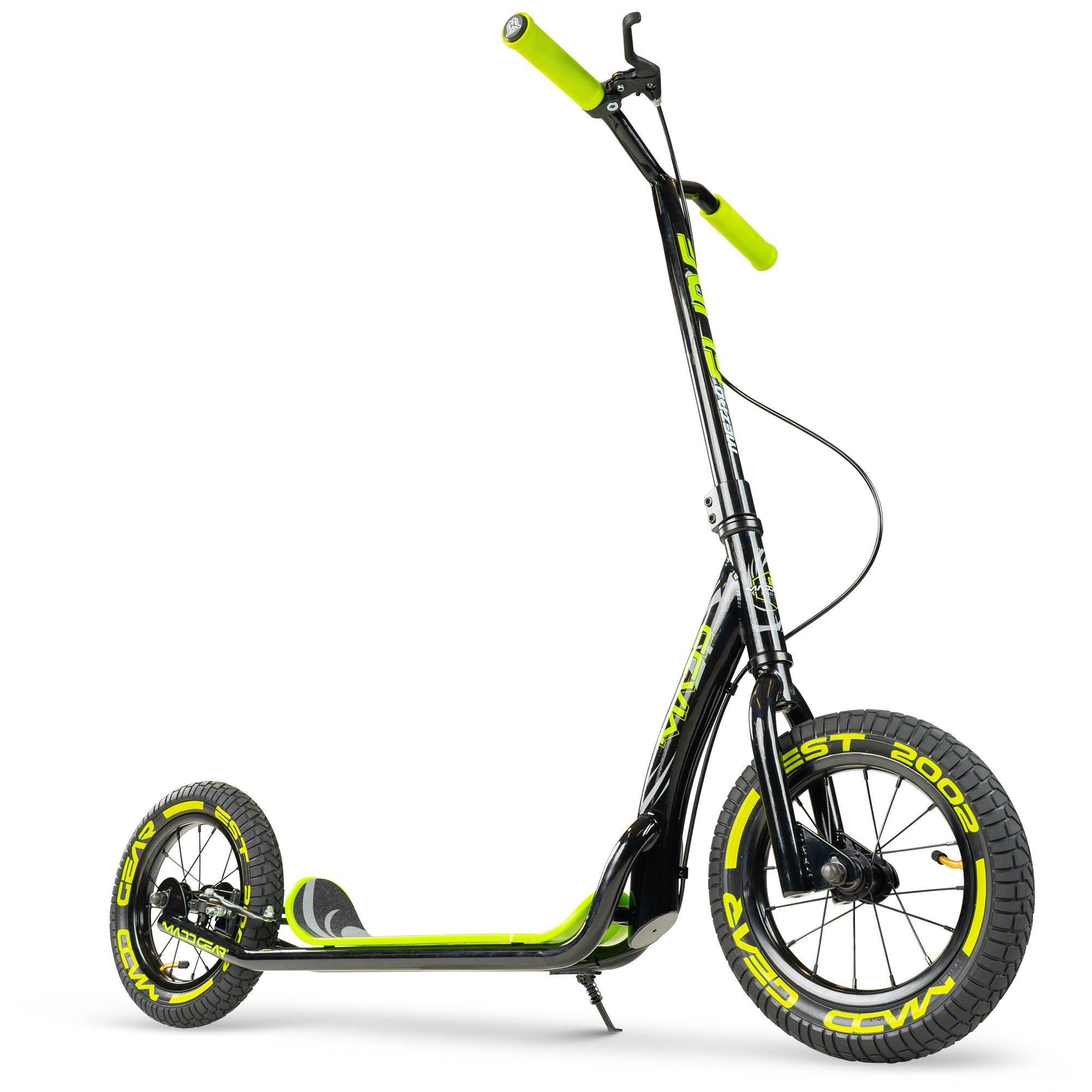 Black/Lime - Madd Gear - METRO GLIDE SCOOTER AIR TYRES FOR A SMOOTH RIDE - 7