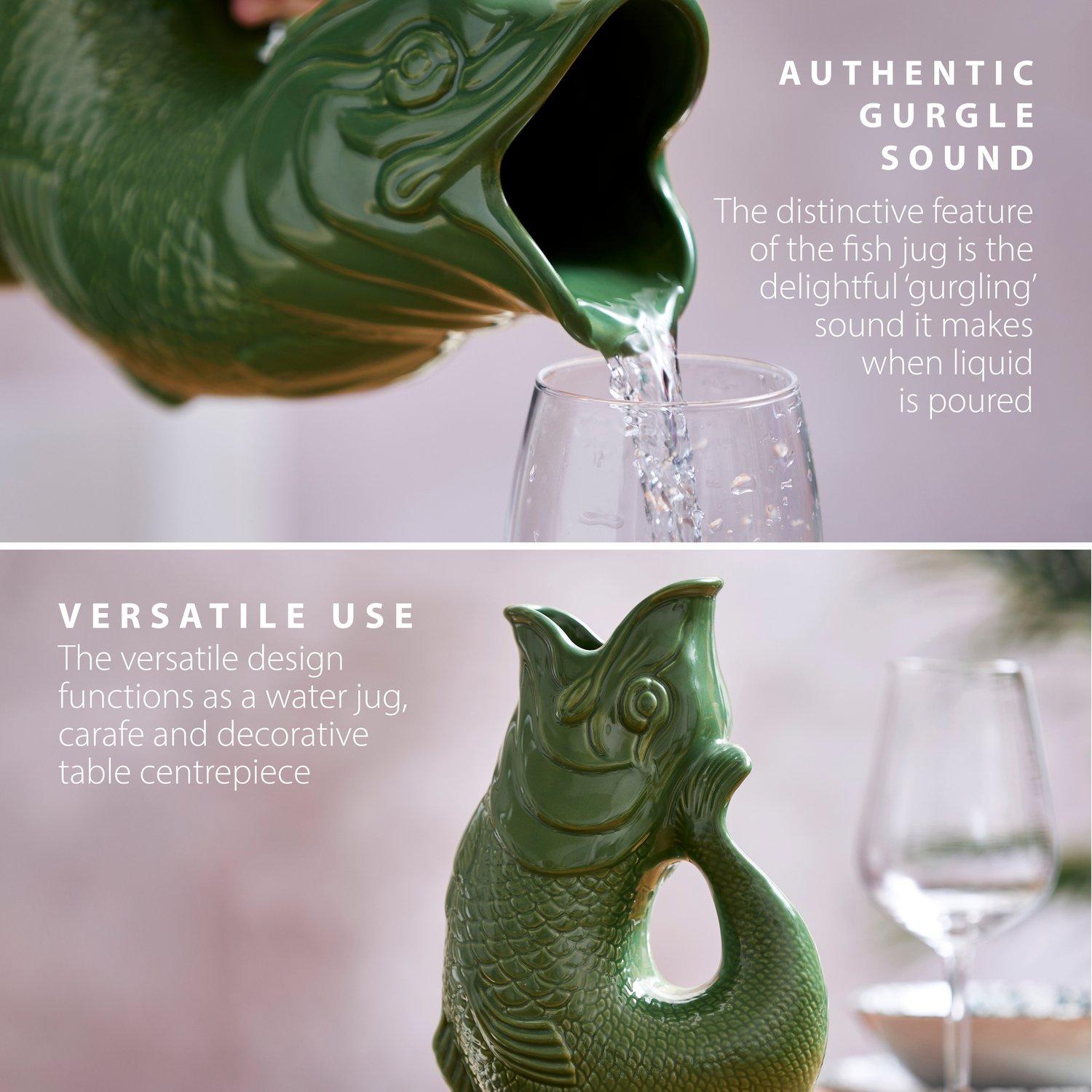 Green - WADE - Wade Fish Jug 0.6L Forest Green - 4