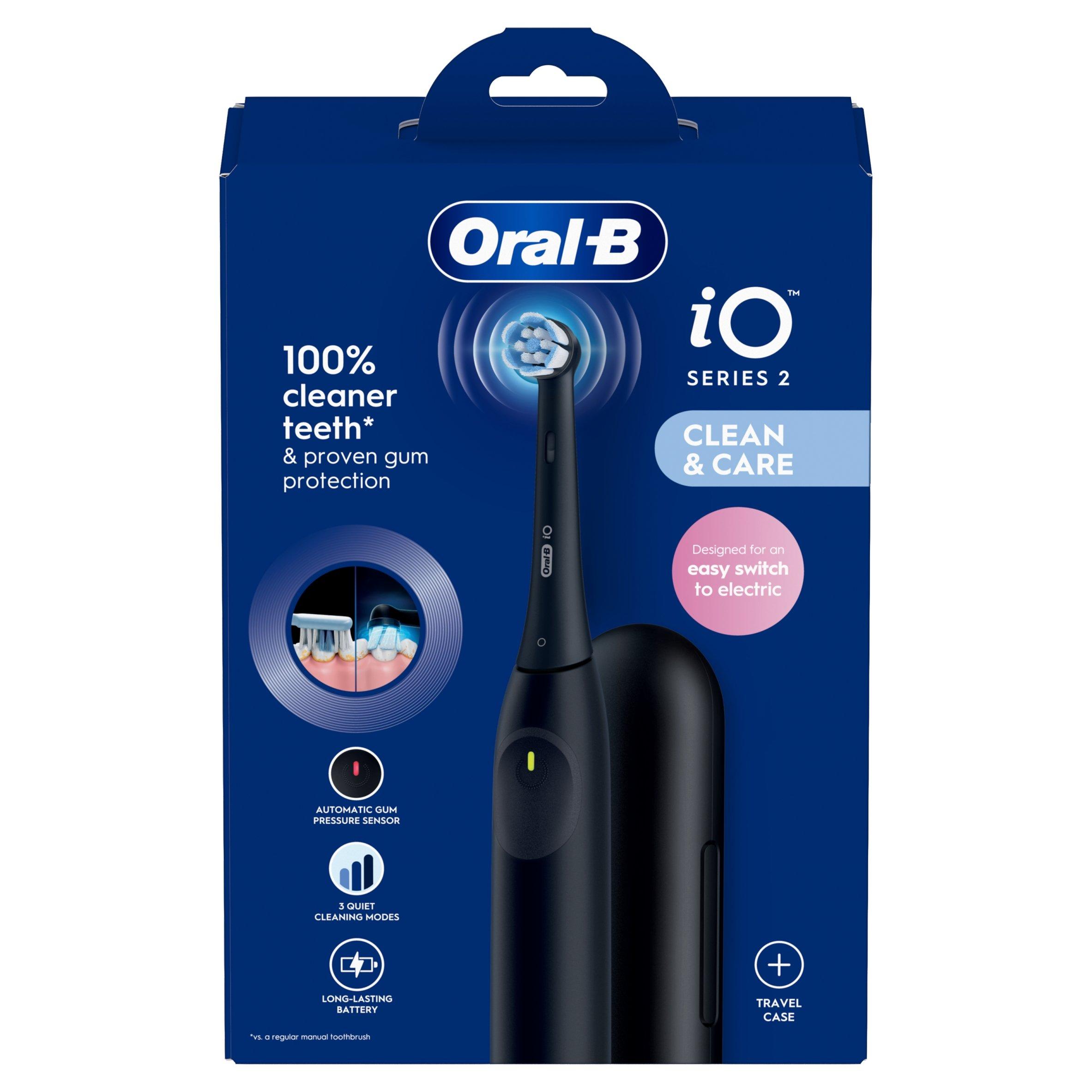 Black - Oral B - Oral-B iO2 Night Black Toothbrush + Travel Case - 4