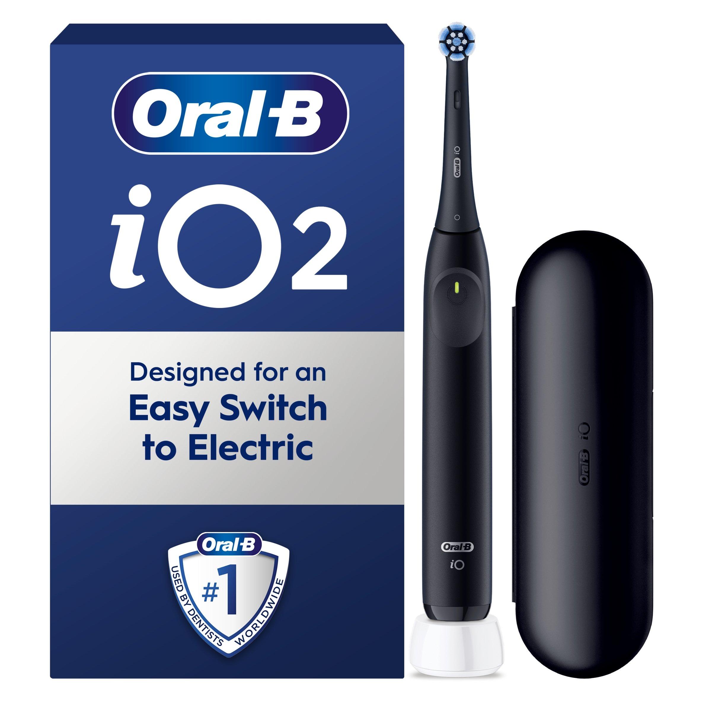 Black - Oral B - Oral-B iO2 Night Black Toothbrush + Travel Case - 5