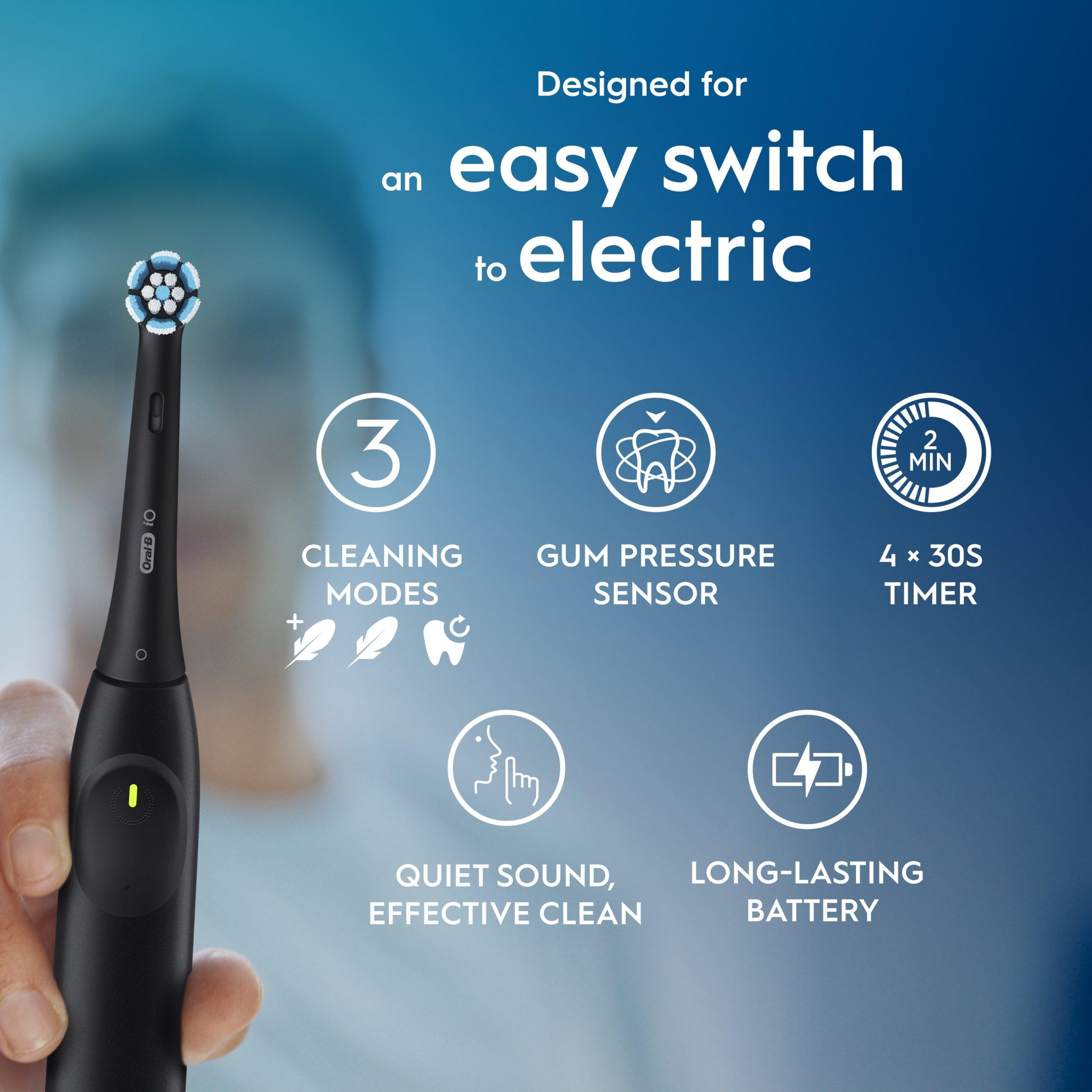 Black - Oral B - Oral-B iO2 Night Black Toothbrush + Travel Case - 6
