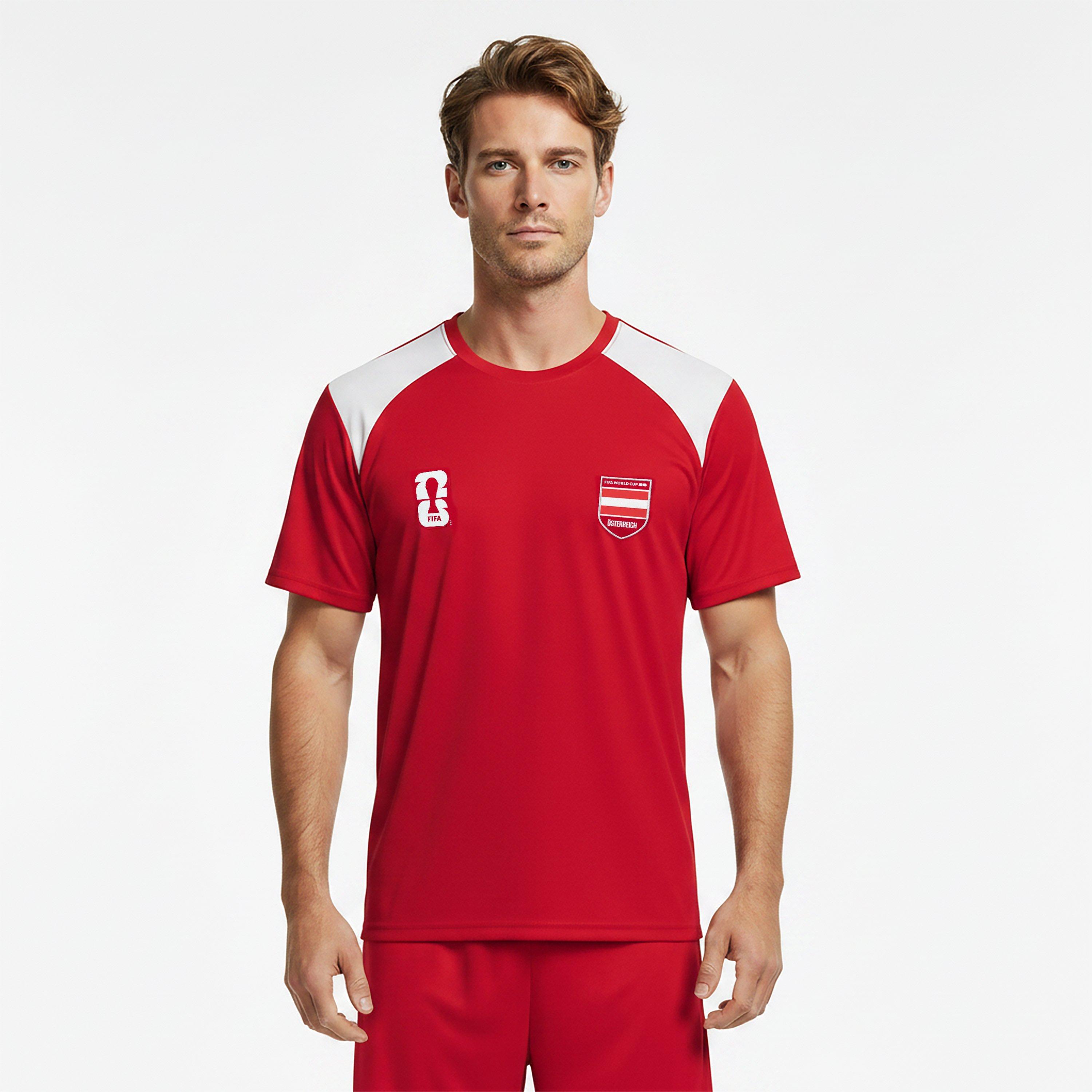 Rot - FIFA - Mens Austria FIFA World Cup 2026™ Short Sleeve T-Shirt - 3