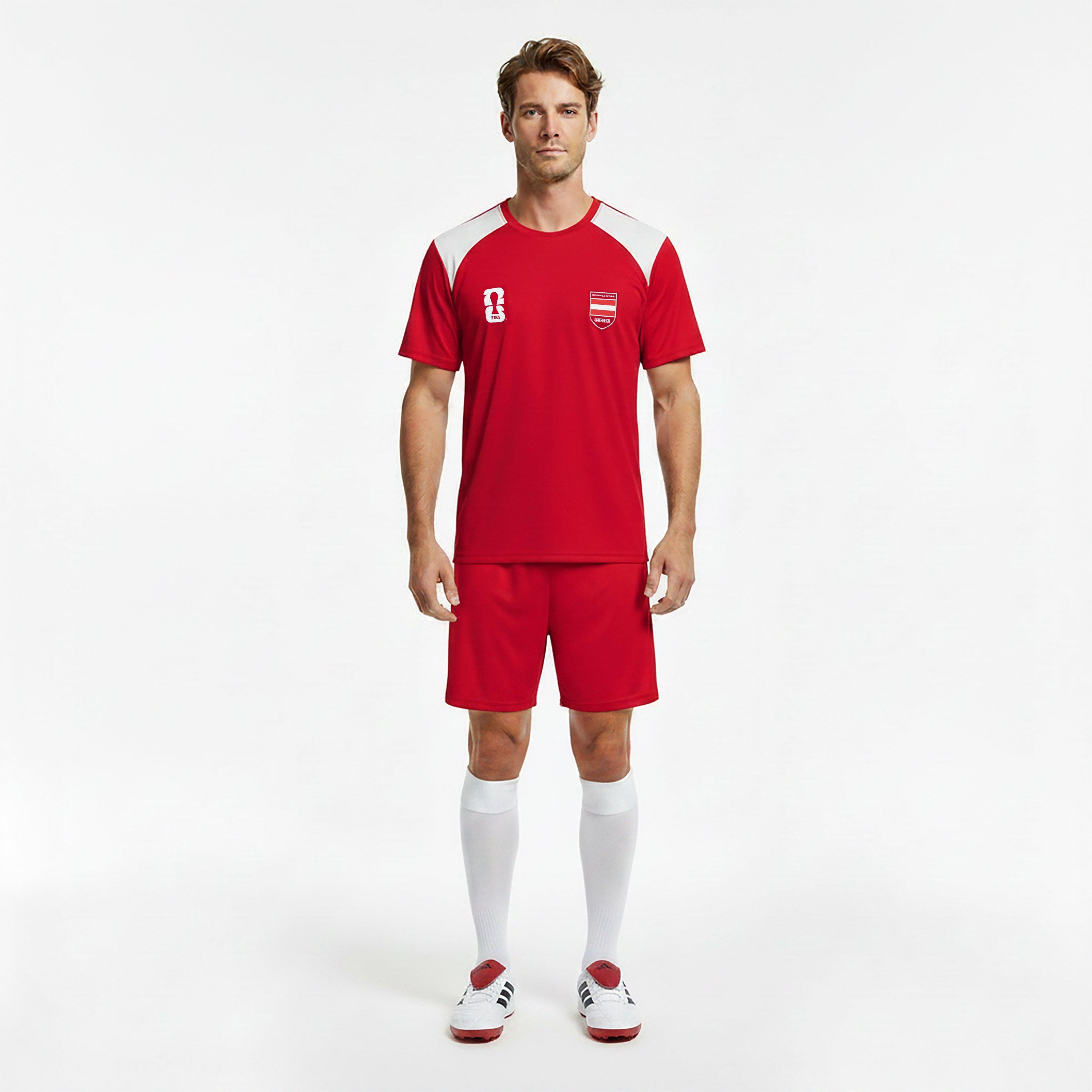 Rot - FIFA - Mens Austria FIFA World Cup 2026™ Short Sleeve T-Shirt - 5