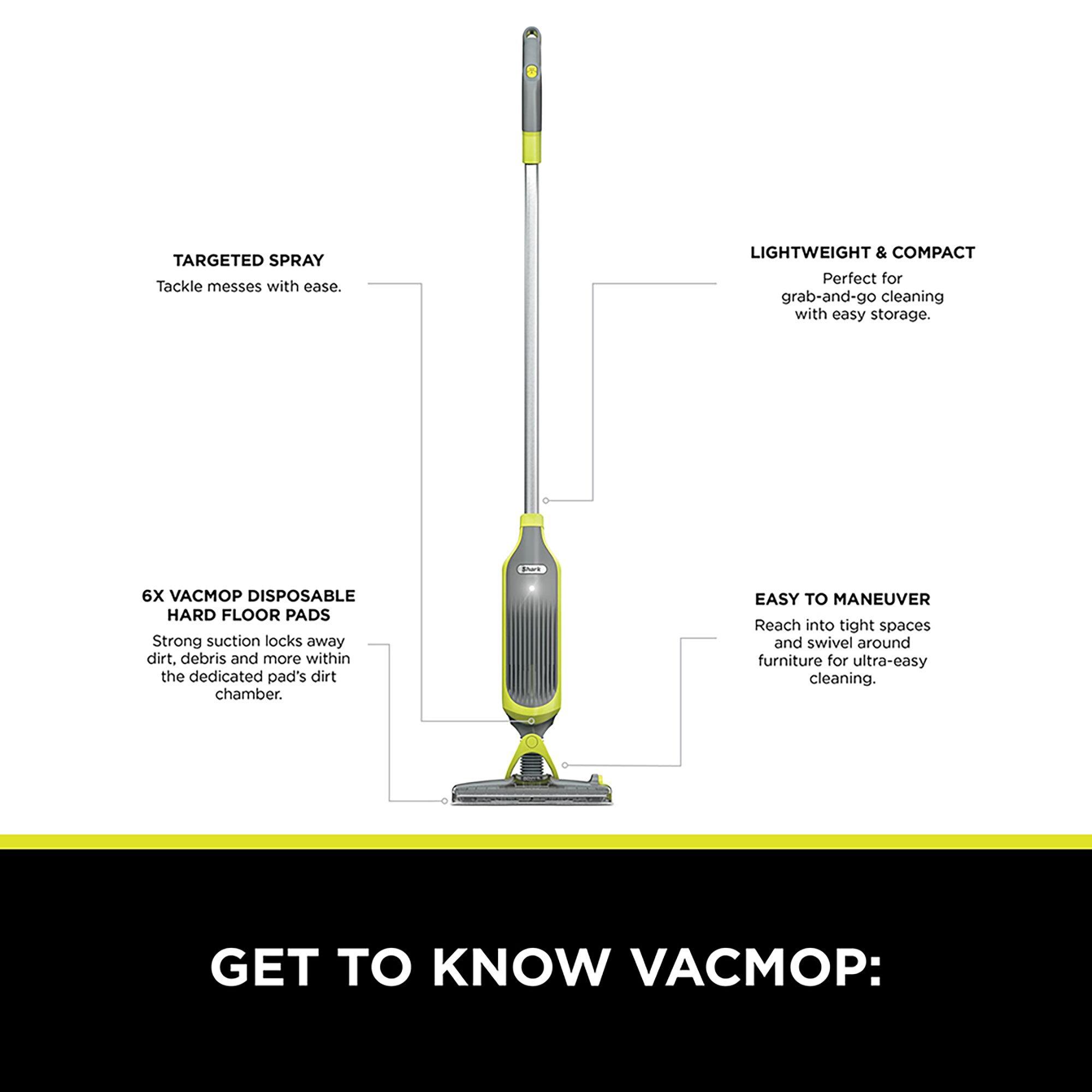 Grey - Shark - Shark VacMop Cordless 2-in-1 Vacuum Mop with Targe - 14