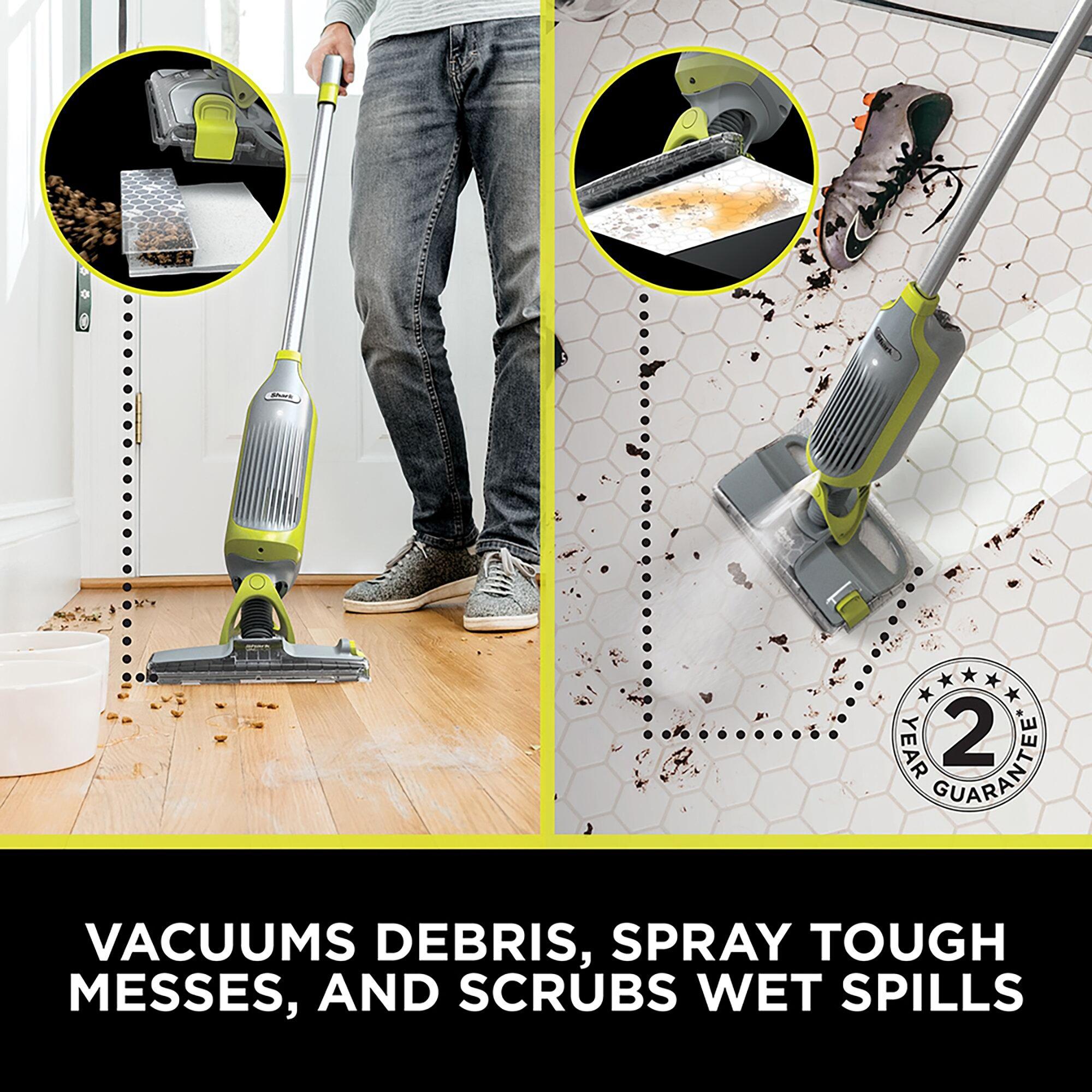 Grey - Shark - Shark VacMop Cordless 2-in-1 Vacuum Mop with Targe - 4