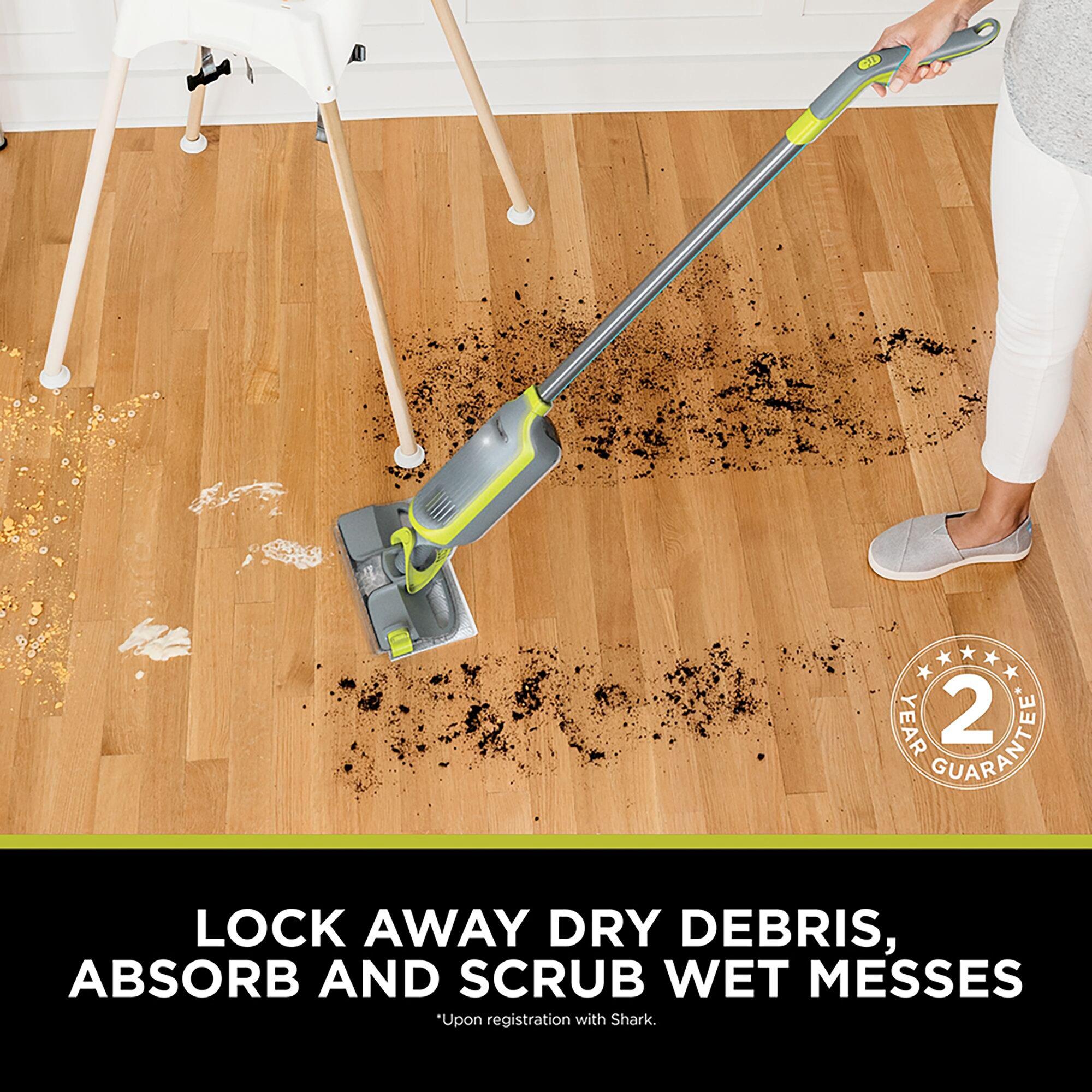 Grey - Shark - Shark VacMop Cordless 2-in-1 Vacuum Mop with Targe - 8