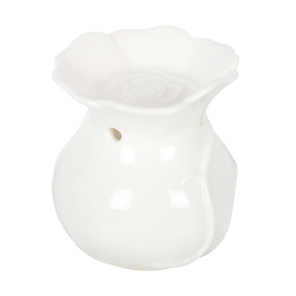 White - Something Different - White Rose Oil Burner - 3