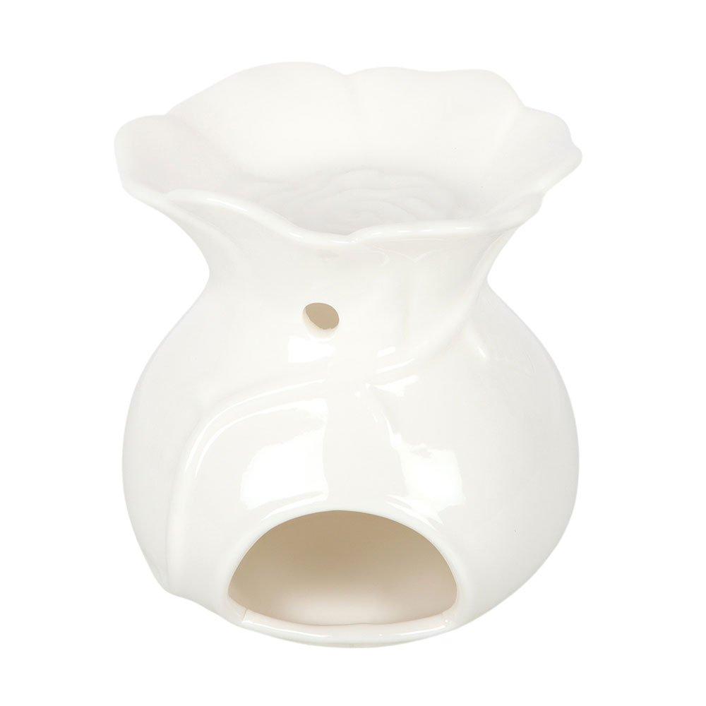 White - Something Different - White Rose Oil Burner - 4