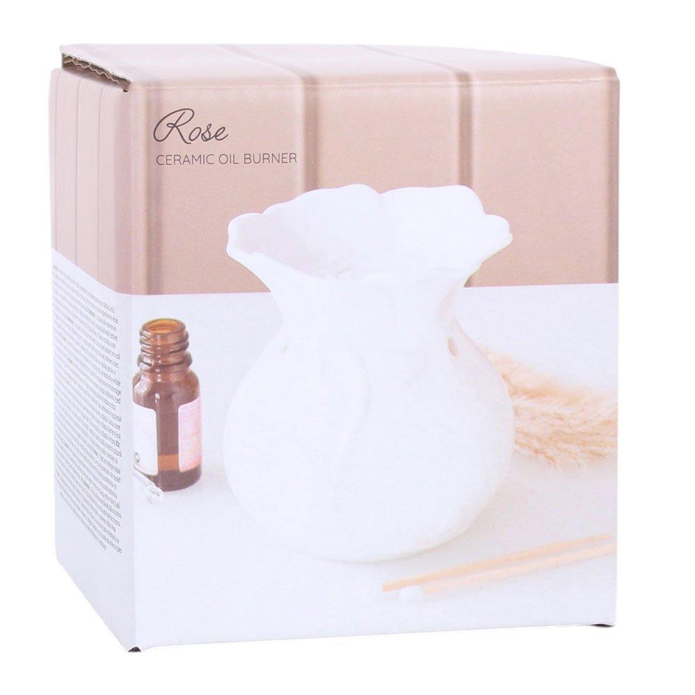 White - Something Different - White Rose Oil Burner - 6
