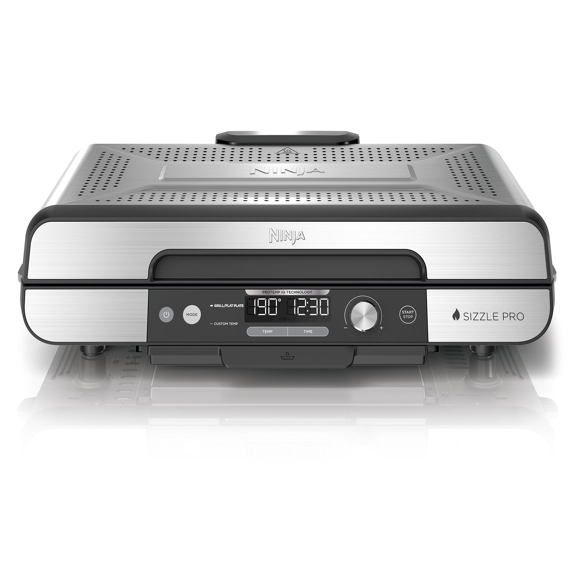 Silver - Ninja - Sizzle Pro XL Grill & Flat Plate GX101UK - 1
