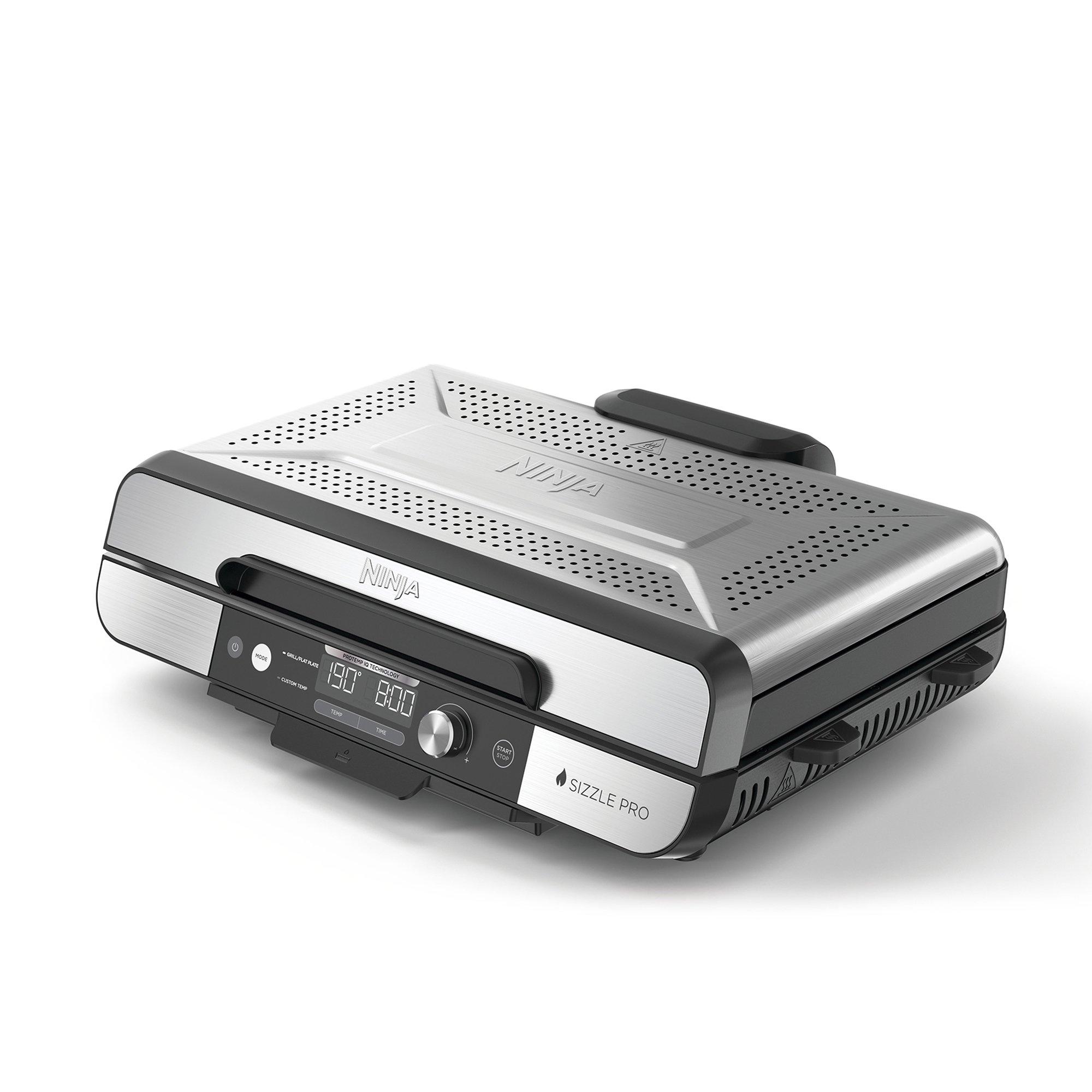 Silver - Ninja - Sizzle Pro XL Grill & Flat Plate GX101UK - 2