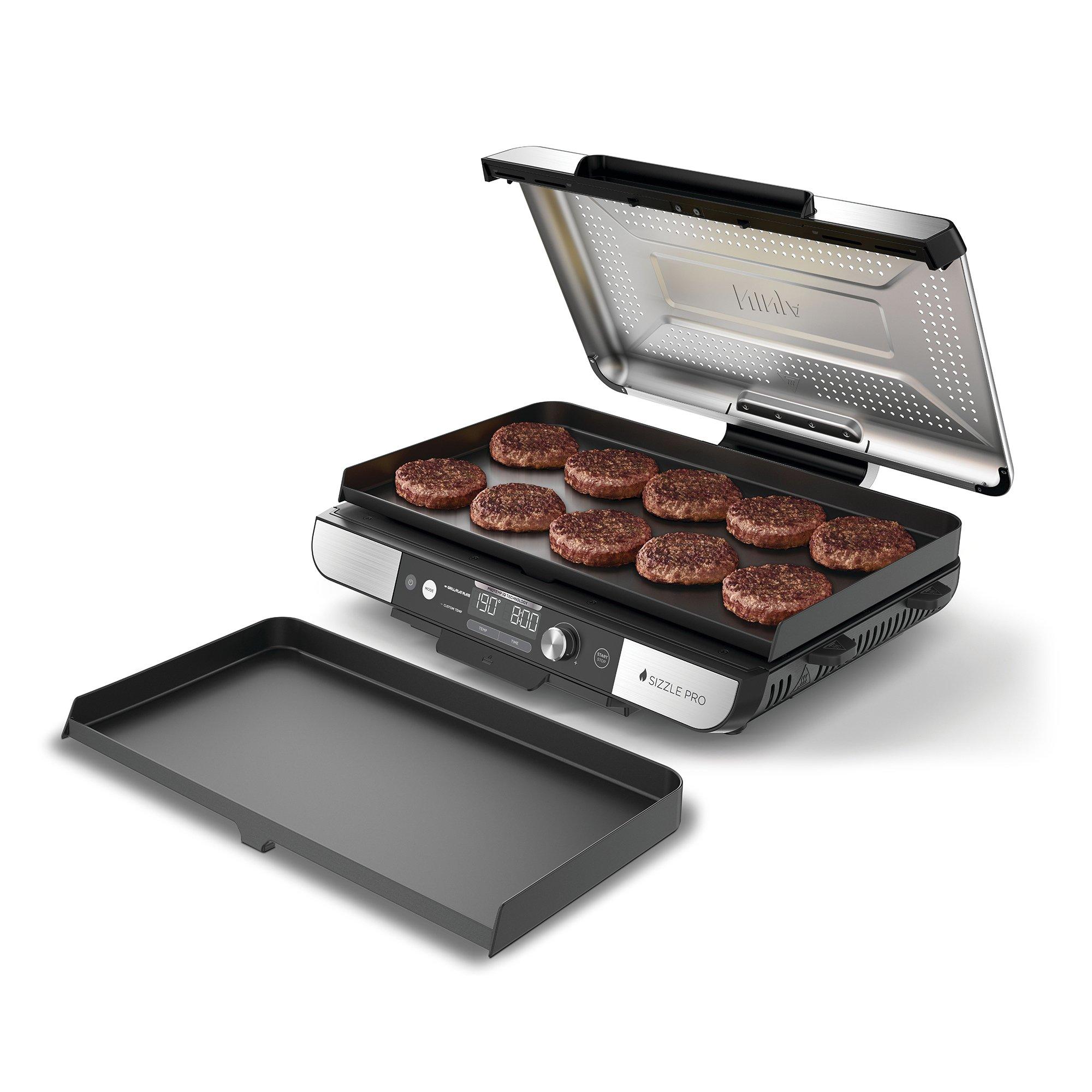 Silver - Ninja - Sizzle Pro XL Grill & Flat Plate GX101UK - 3