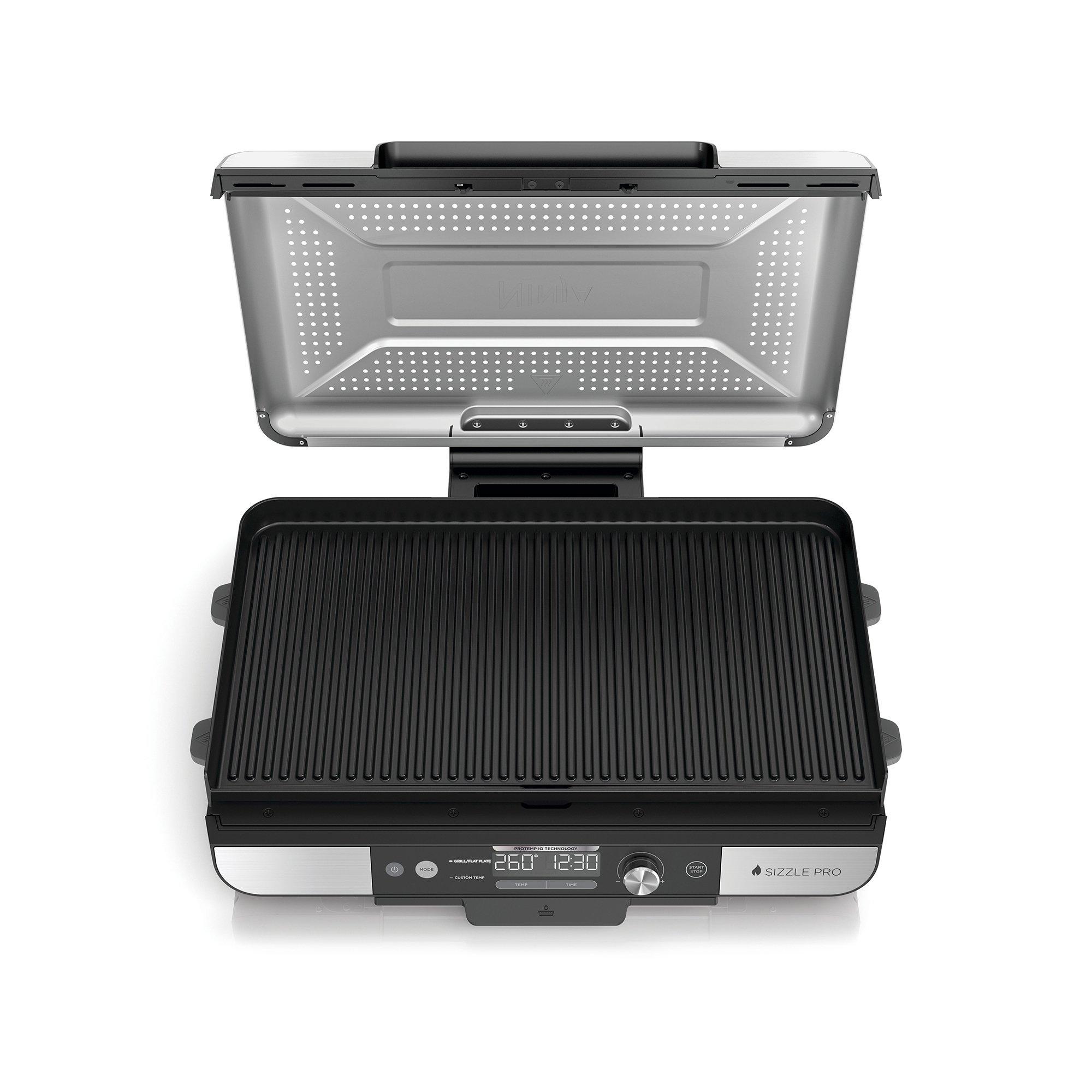 Silver - Ninja - Sizzle Pro XL Grill & Flat Plate GX101UK - 4