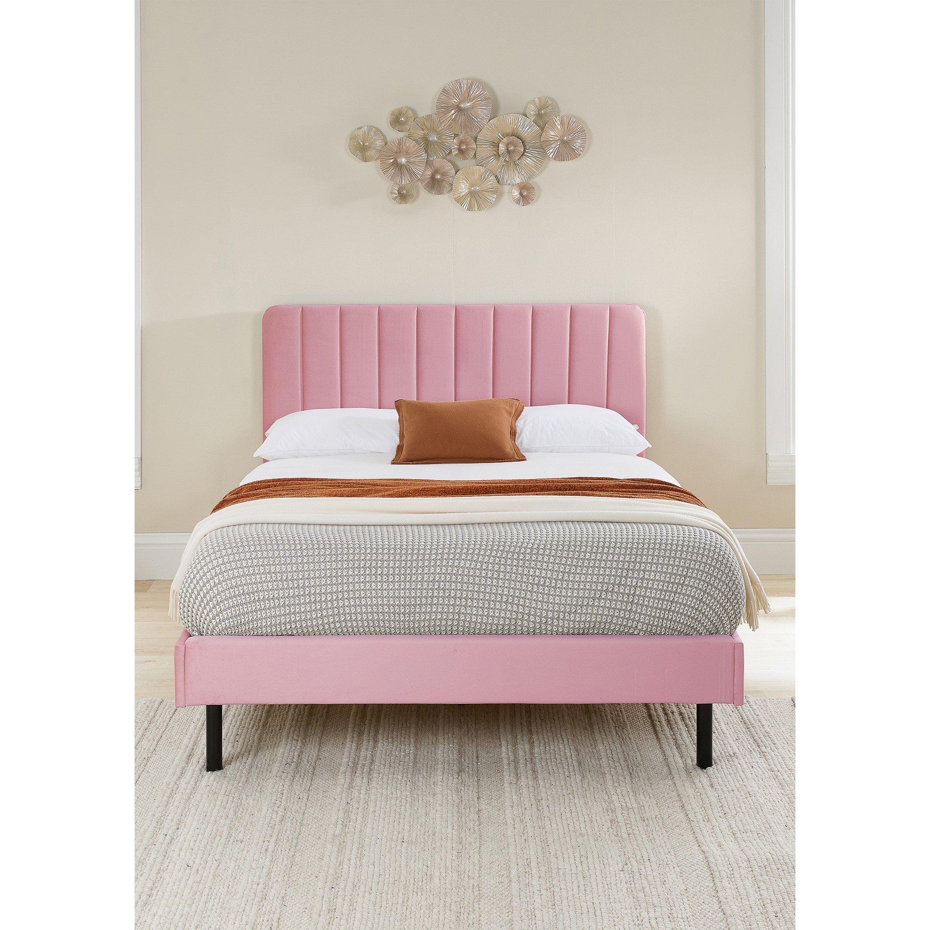 Pink - Aspire - Rosella Upholstered Bed - 2