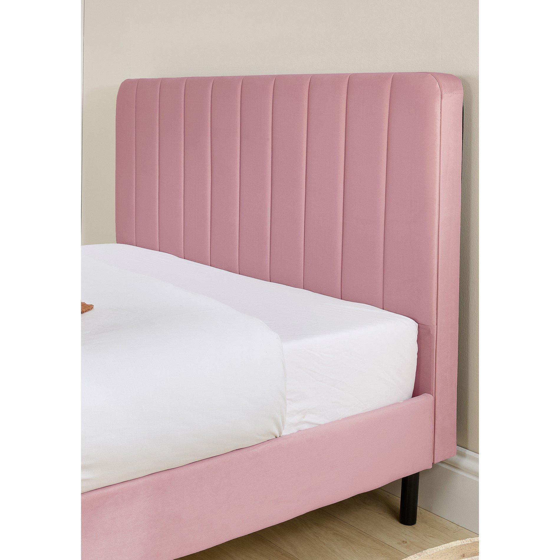 Pink - Aspire - Rosella Upholstered Bed - 3