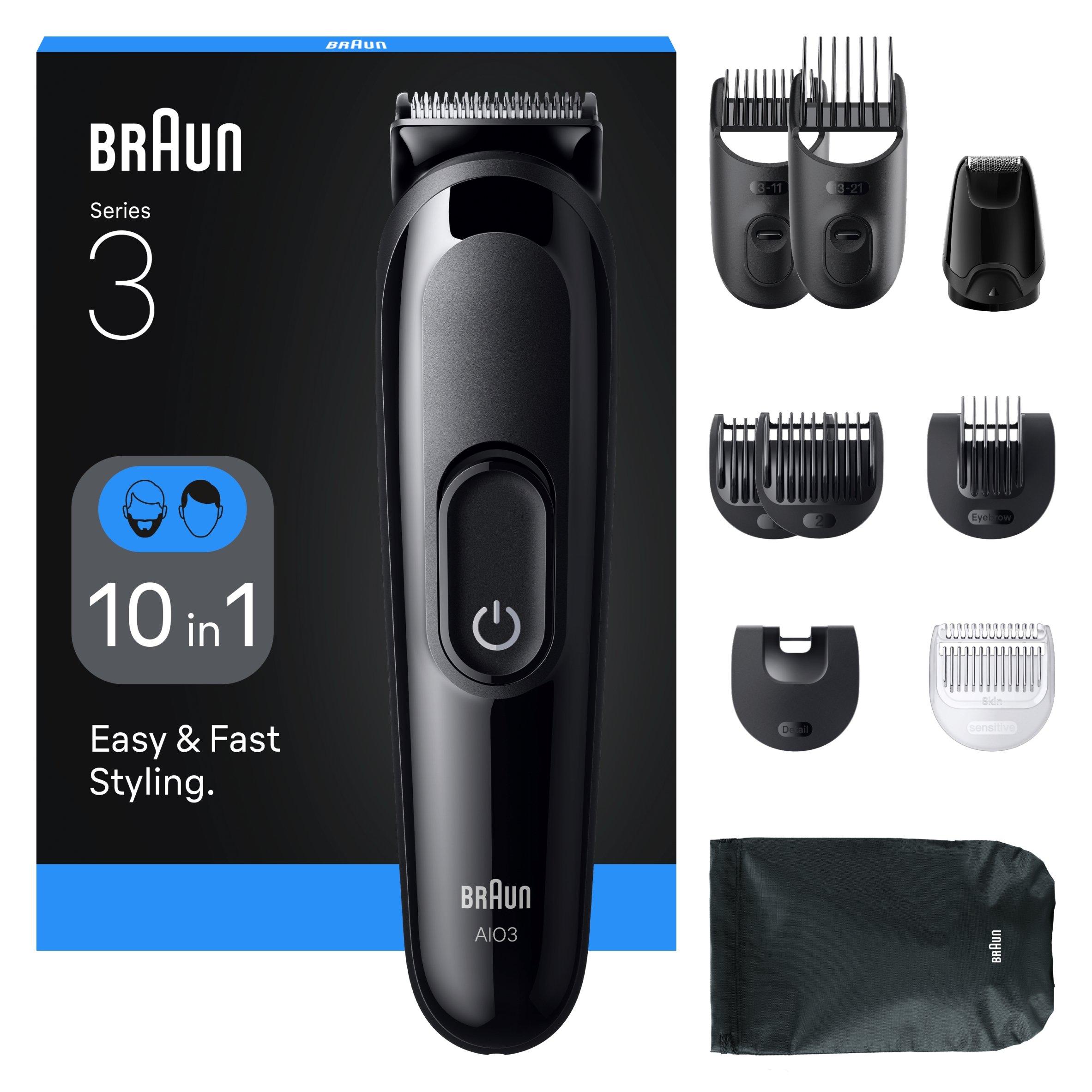 Black - Braun - Braun AIO3560 All-in-one Trimmer BLK - 1