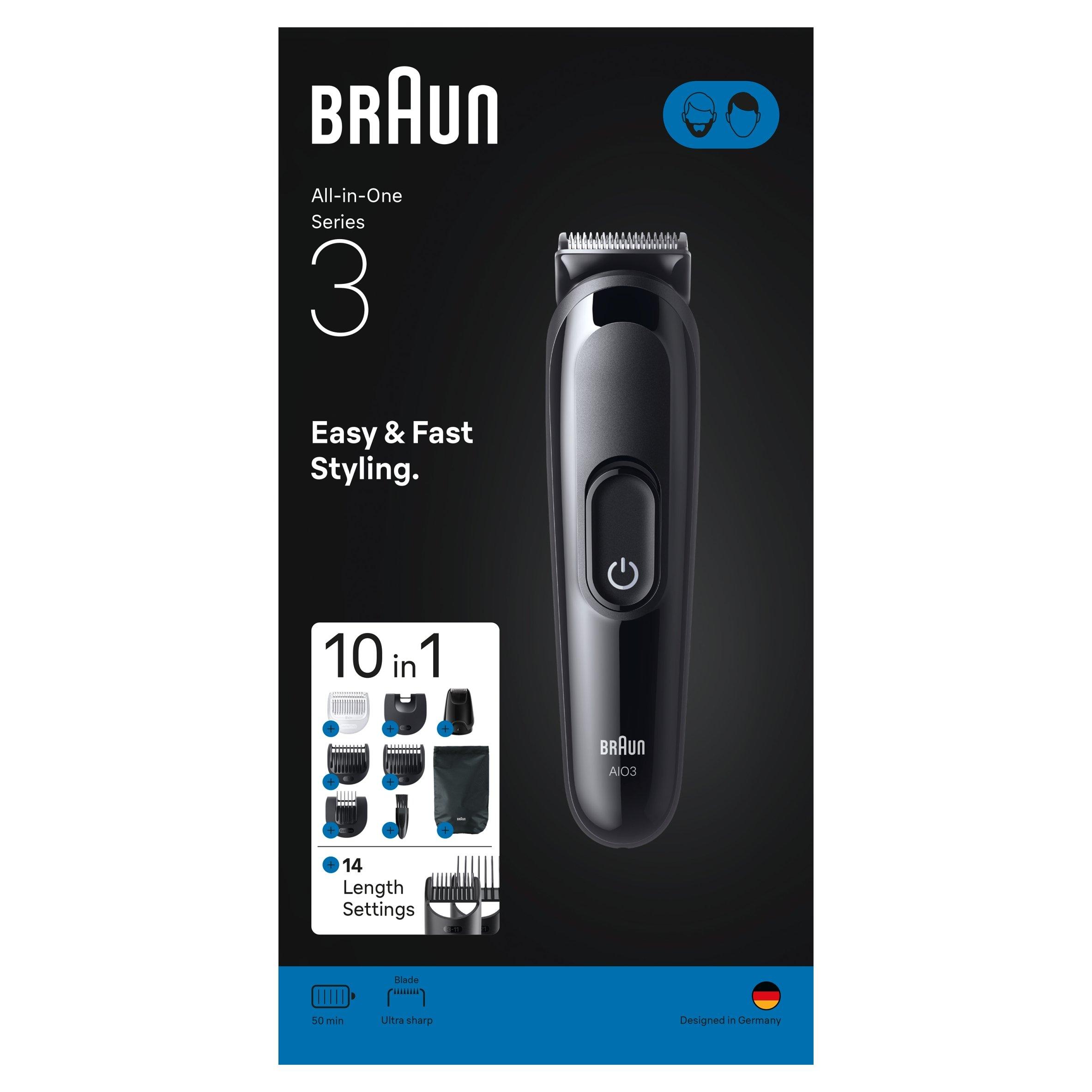 Black - Braun - Braun AIO3560 All-in-one Trimmer BLK - 2