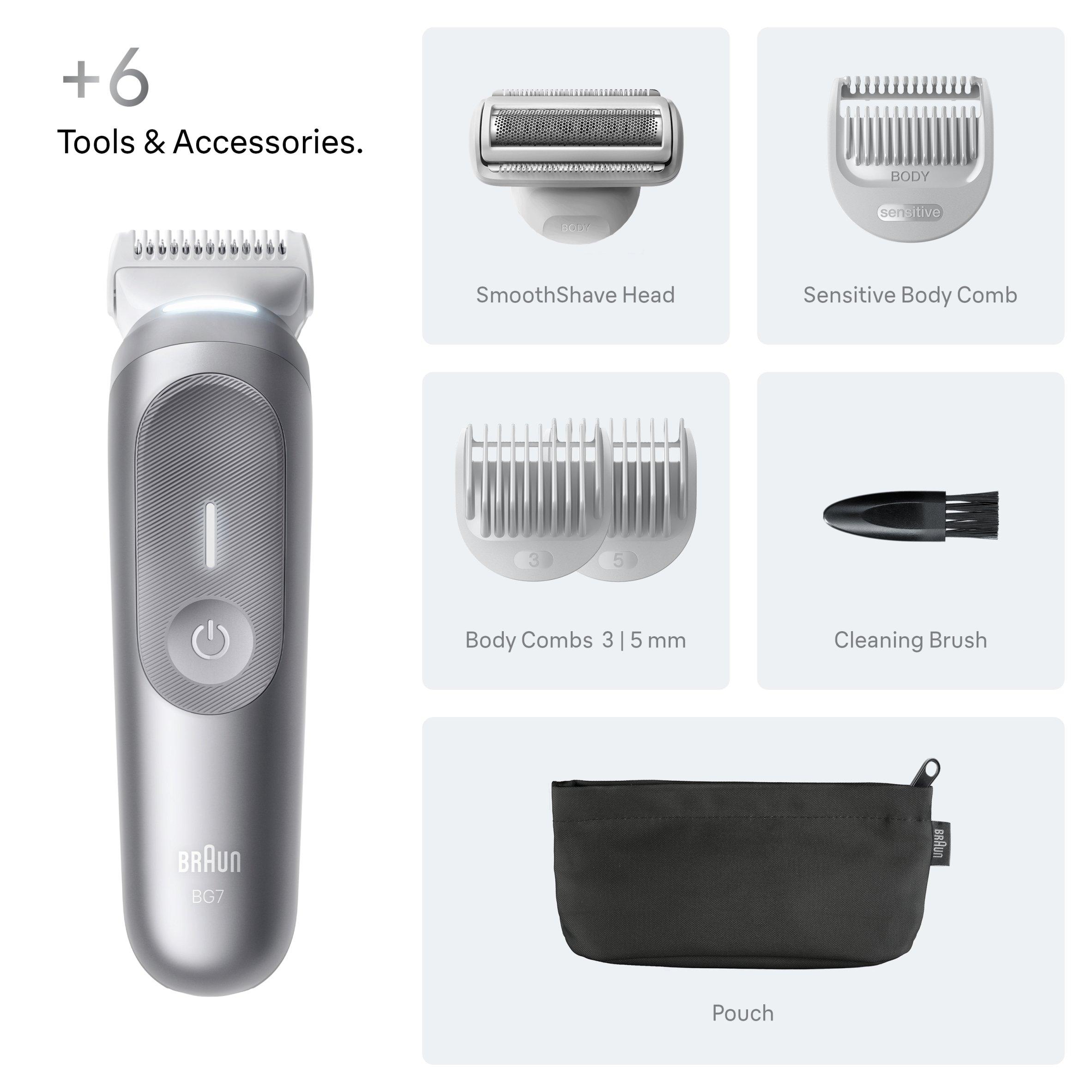 Grey - Braun - Braun BG7550 Body Groomer SPCGRY - 8