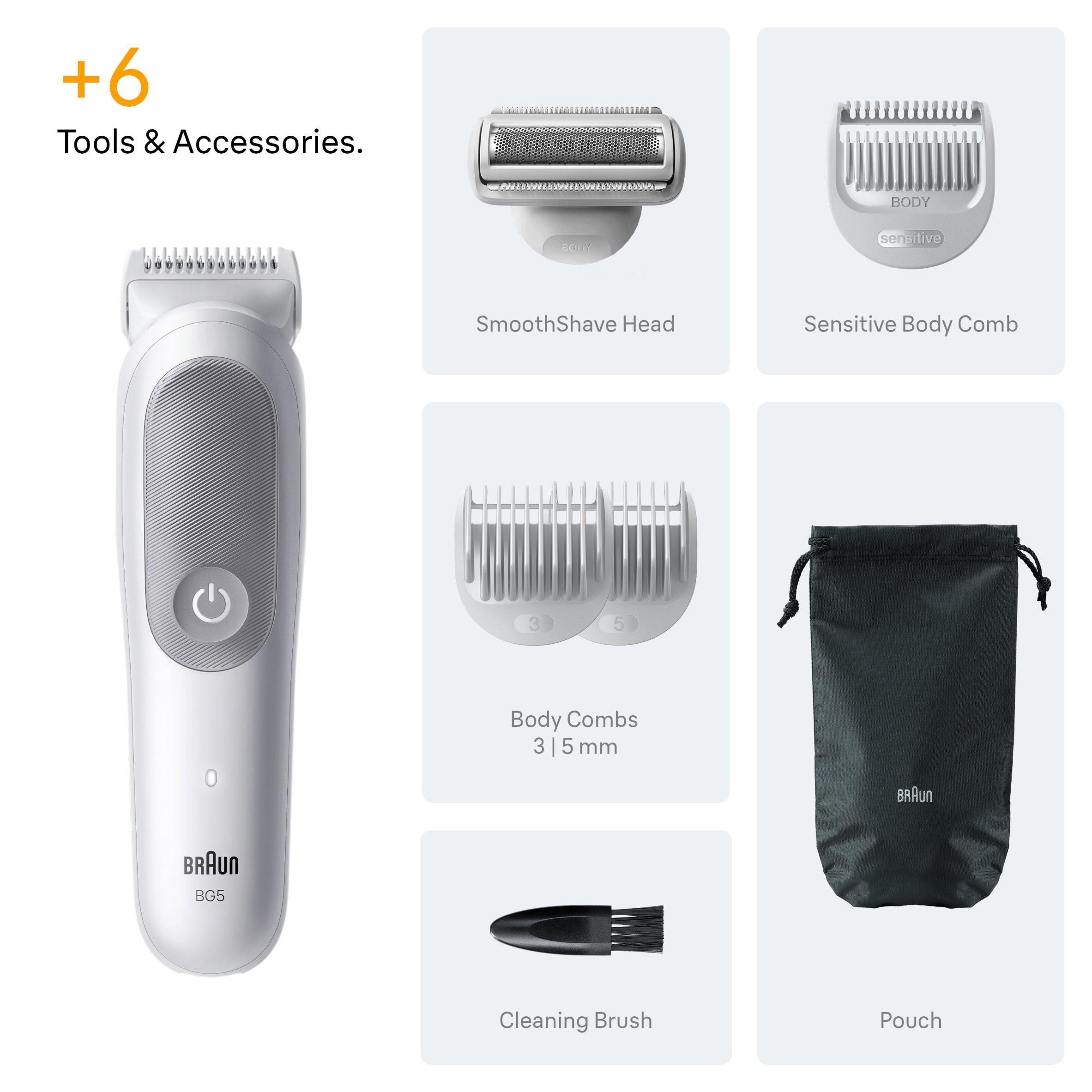 Grey - Braun - Braun BG5550 Body Groomer LGHTGREY - 7