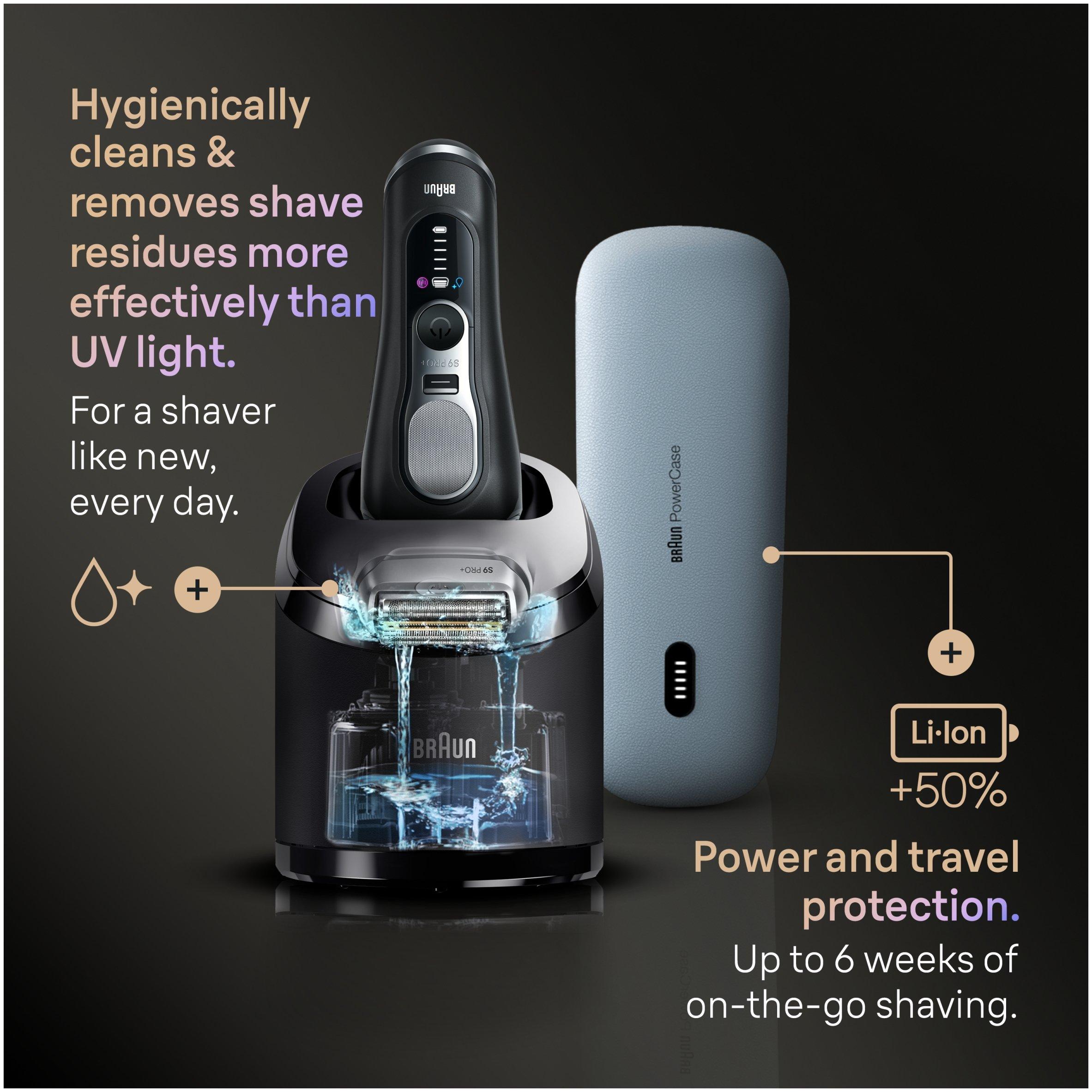 Black - Braun - Braun Series 9 PRO+ Electric Shaver 9670CC Black - 10