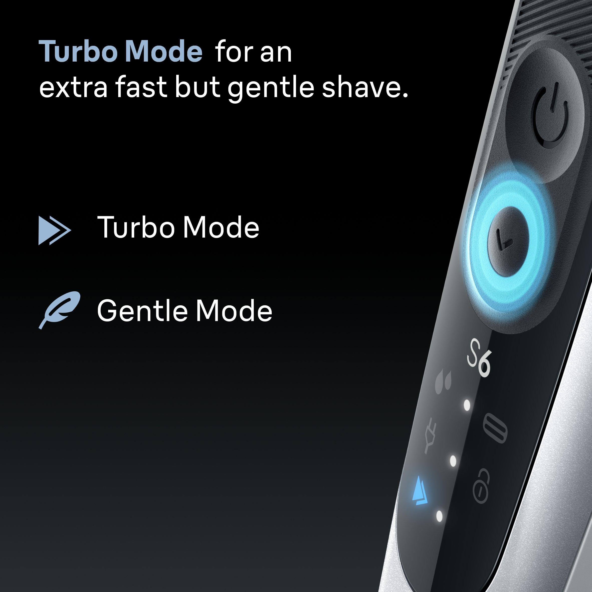 Silver - Braun - Braun Series 6 Electric Shaver 62-S7650CC Silver - 4